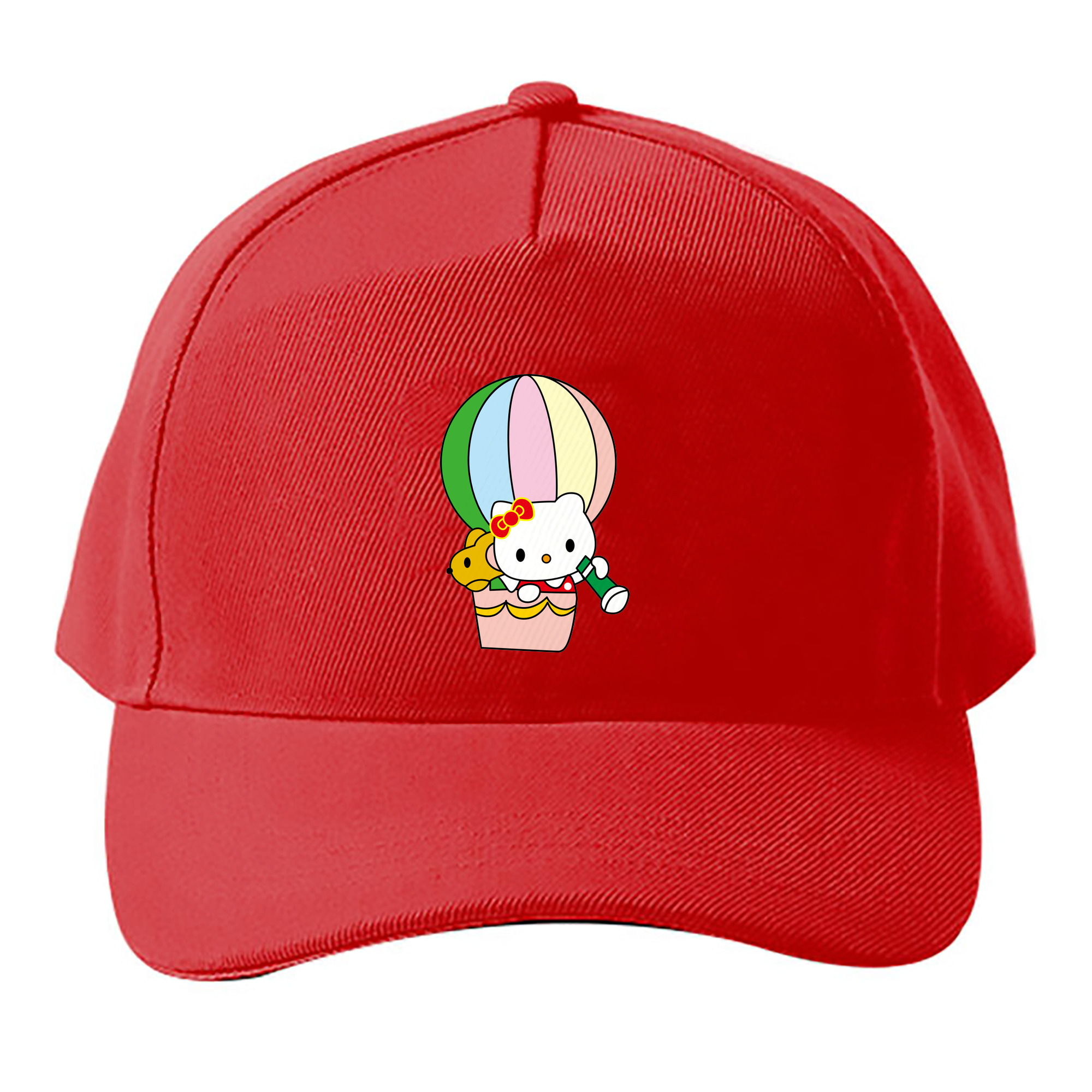 （画像用） Hello Kitty ハローキティ ベースボールキャップ 綿100％ 男女兼用 帽子 スポーツ