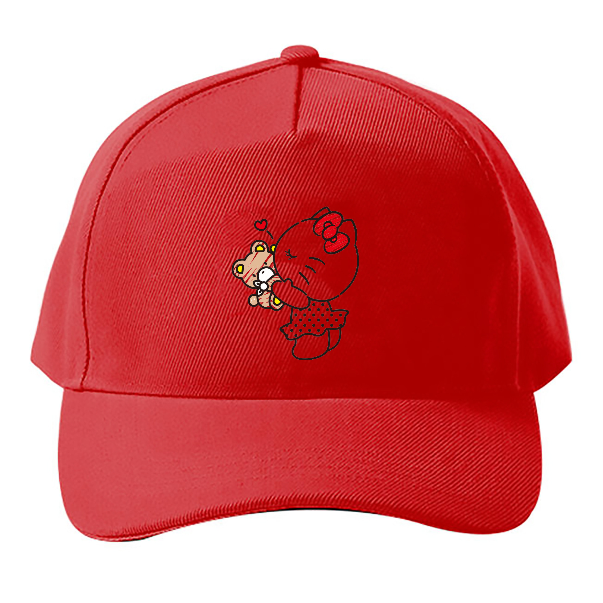 （画像用） Hello Kitty ハローキティ ベースボールキャップ 綿100％ 男女兼用 帽子 スポーツ