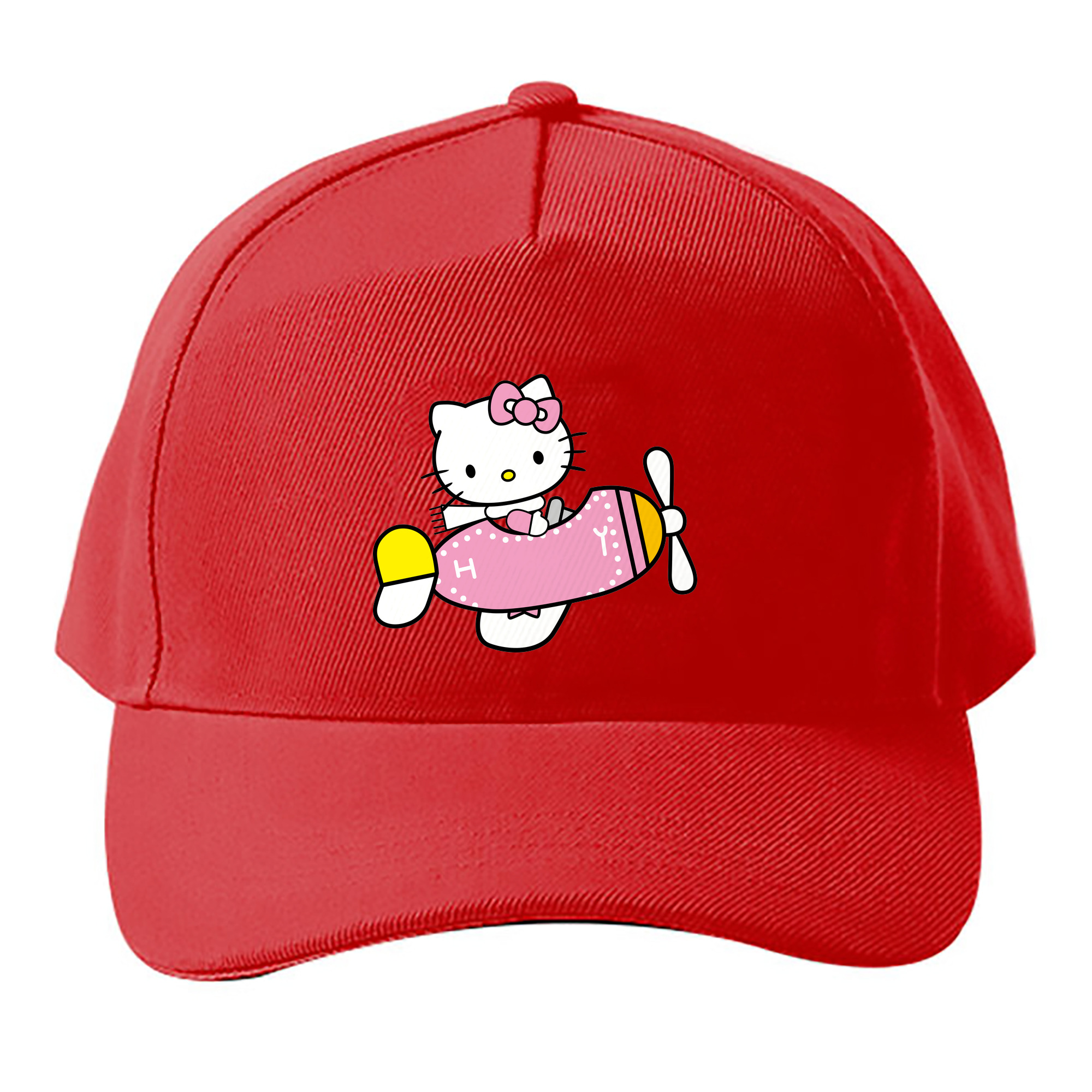（画像用） Hello Kitty ハローキティ ベースボールキャップ 綿100％ 男女兼用 帽子 スポーツ