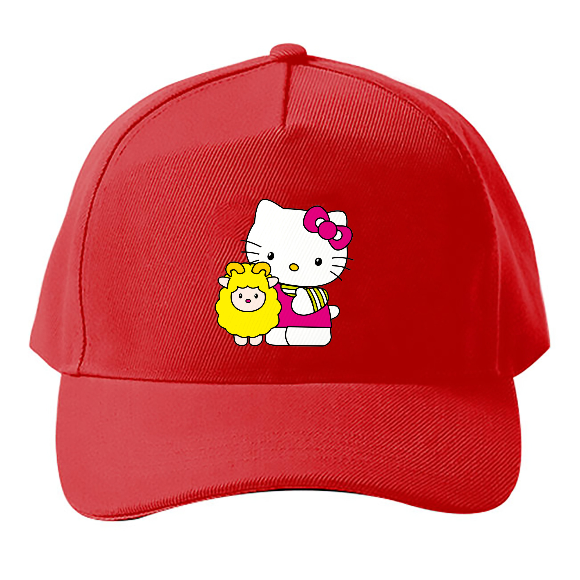 （画像用） Hello Kitty ハローキティ ベースボールキャップ 綿100％ 男女兼用 帽子 スポーツ