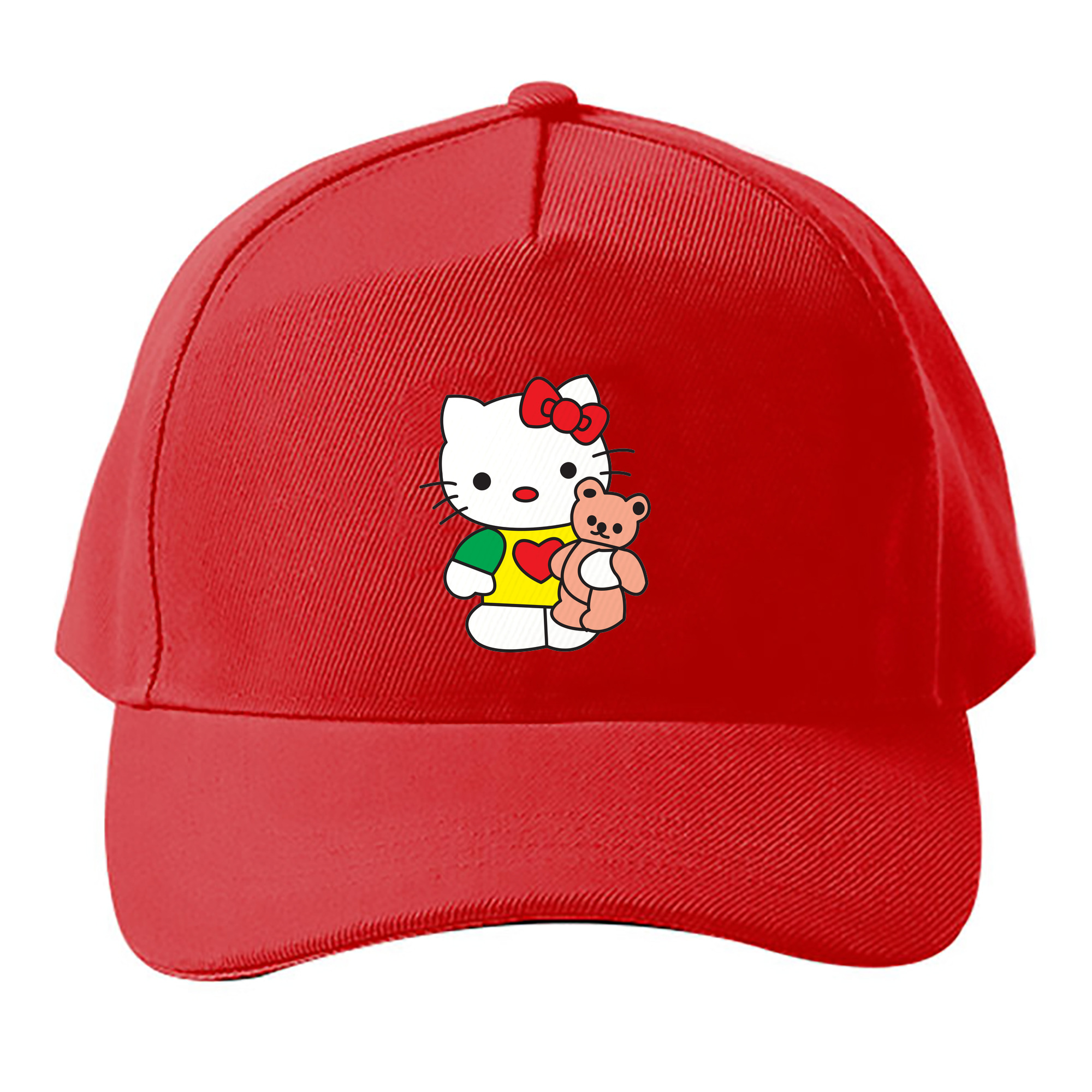 （画像用） Hello Kitty ハローキティ ベースボールキャップ 綿100％ 男女兼用 帽子 スポーツ