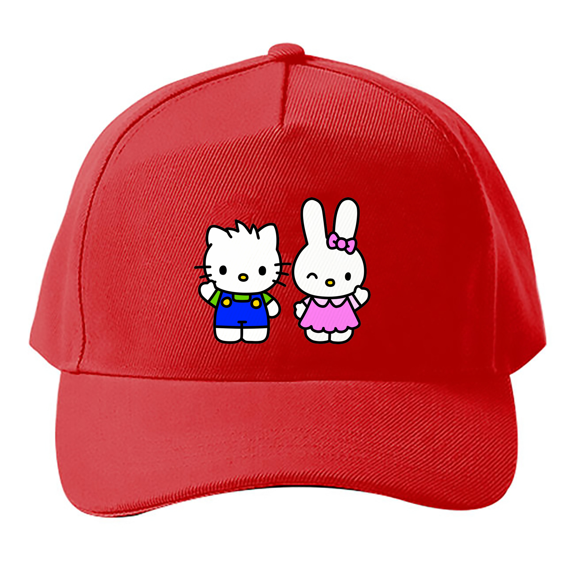 （画像用） Hello Kitty ハローキティ ベースボールキャップ 綿100％ 男女兼用 帽子 スポーツ