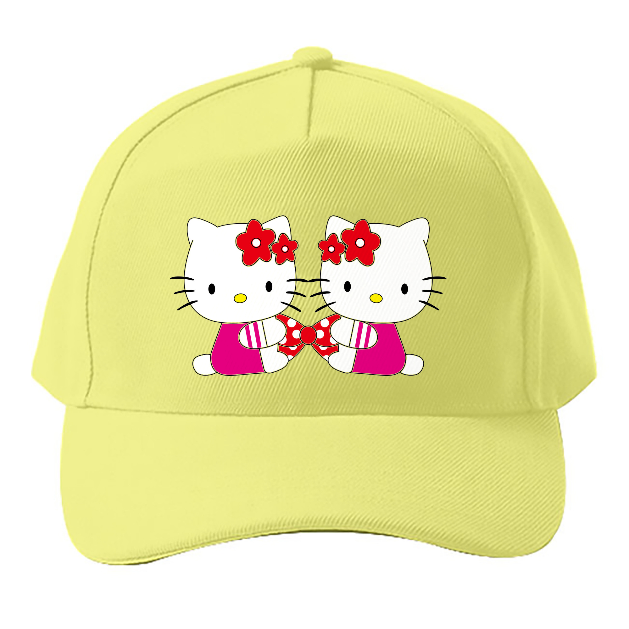 （画像用） Hello Kitty ハローキティ ベースボールキャップ 綿100％ 男女兼用 帽子 スポーツ