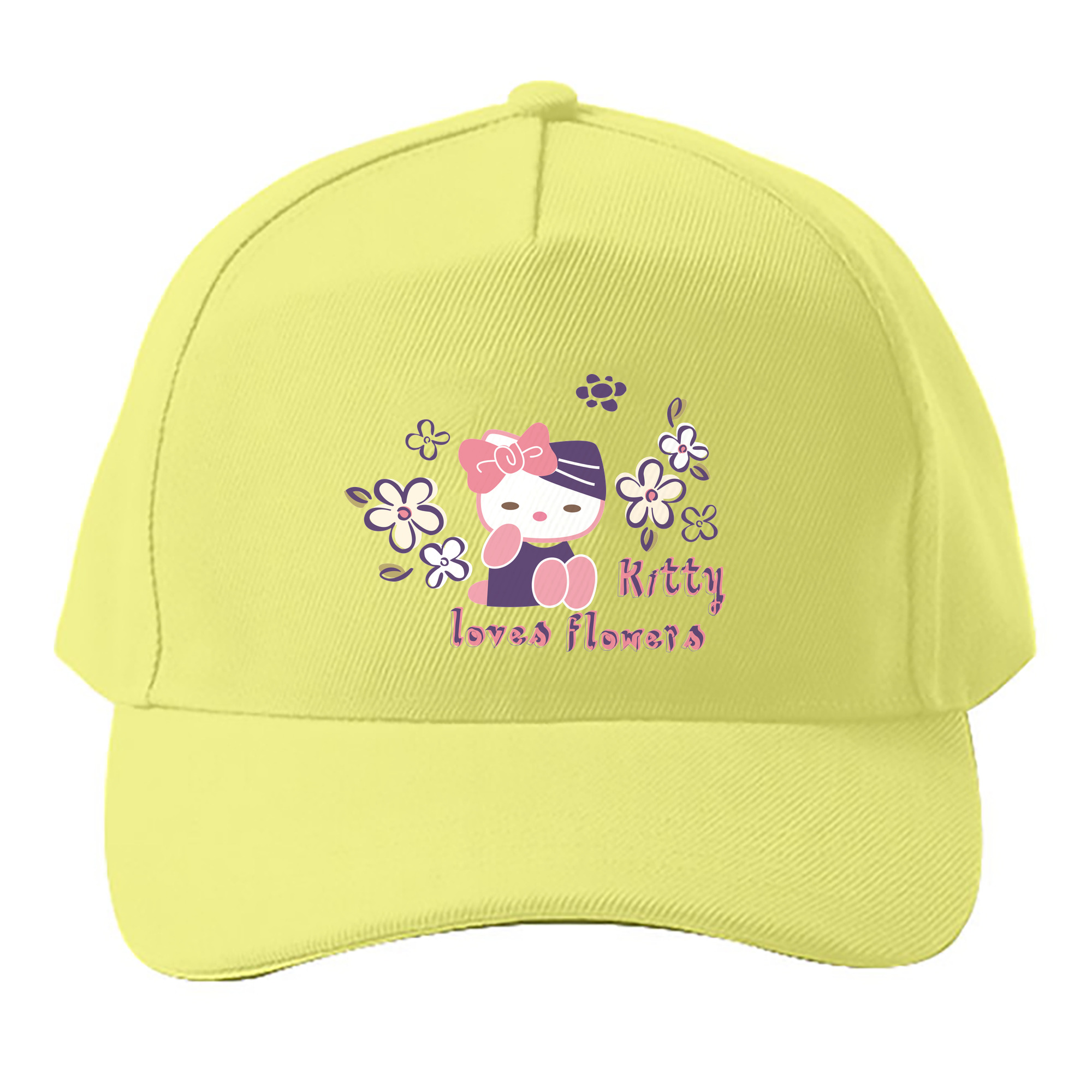 （画像用） Hello Kitty ハローキティ ベースボールキャップ 綿100％ 男女兼用 帽子 スポーツ