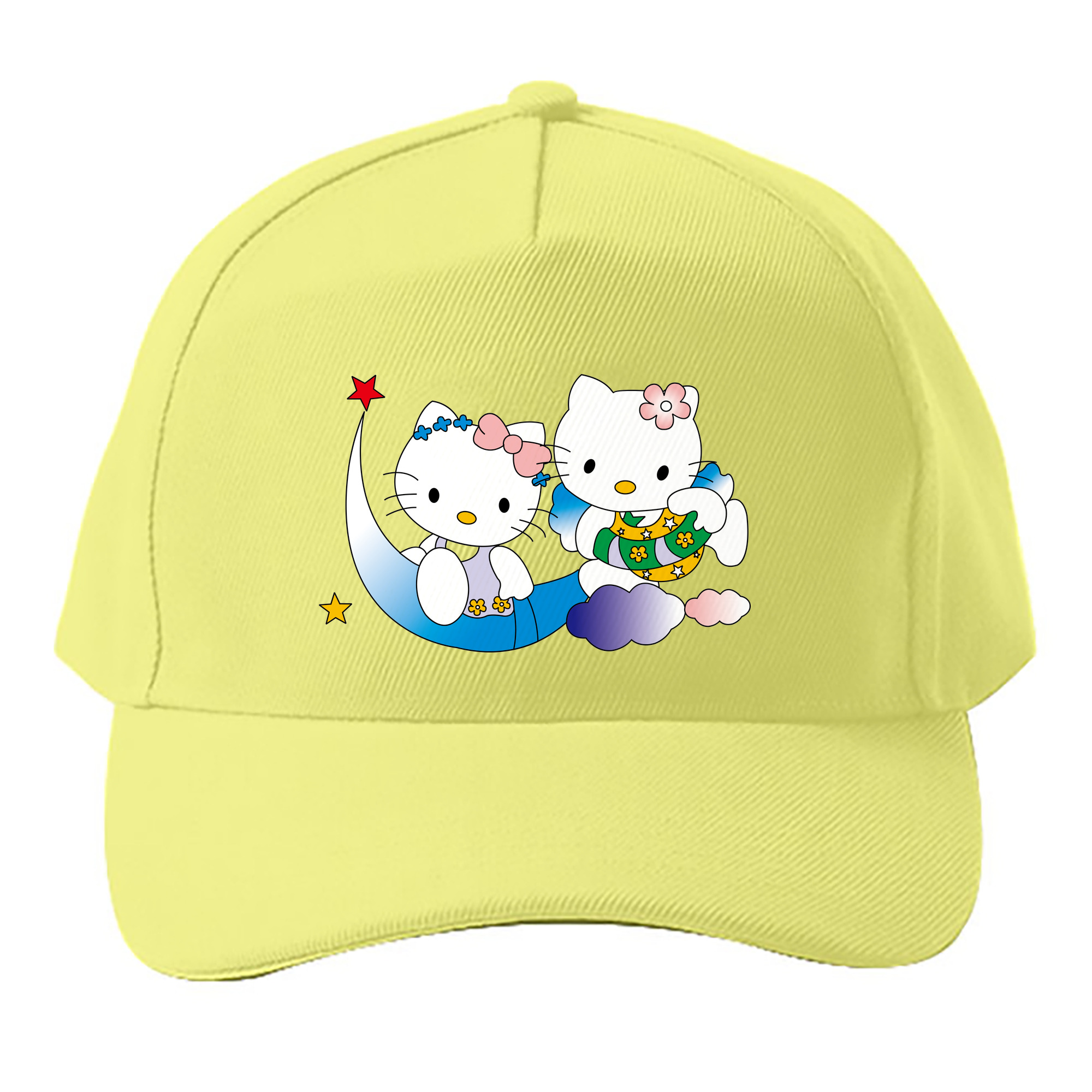 （画像用） Hello Kitty ハローキティ ベースボールキャップ 綿100％ 男女兼用 帽子 スポーツ