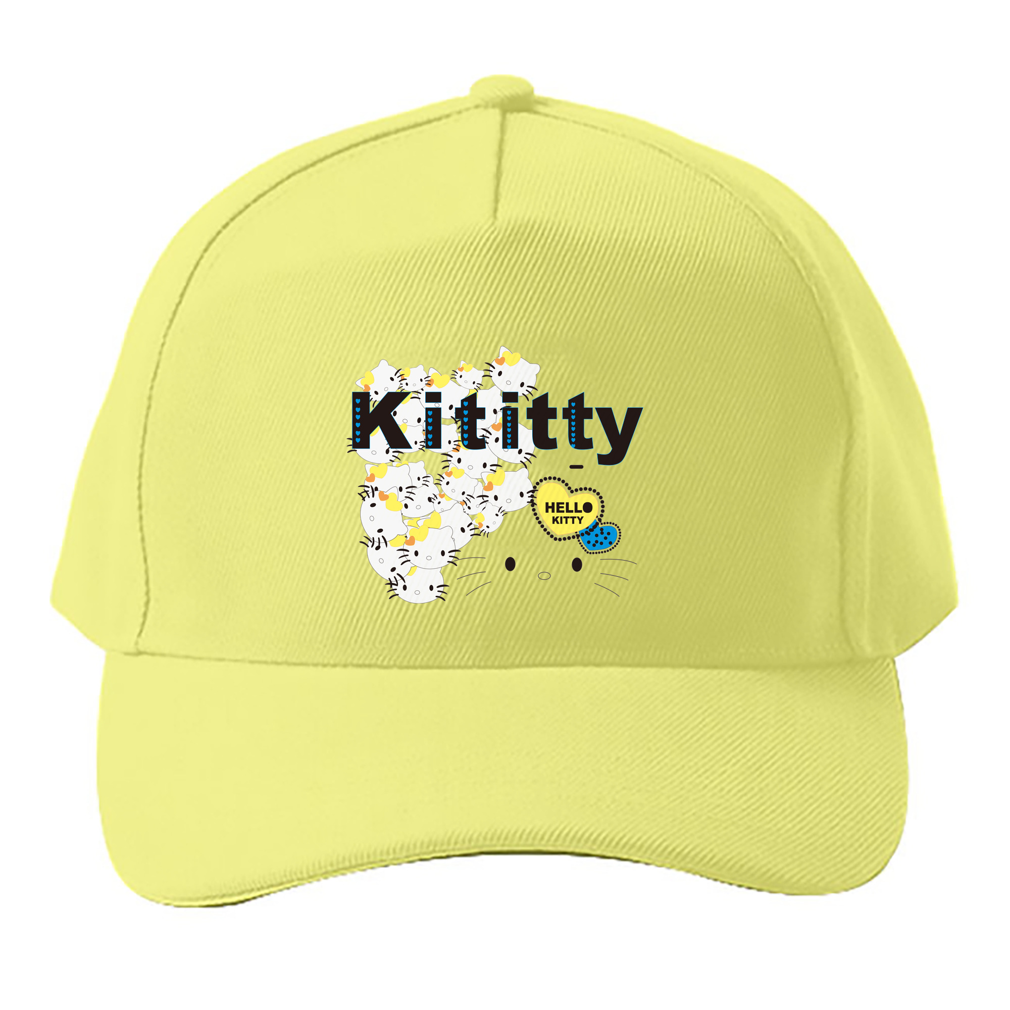 （画像用） Hello Kitty ハローキティ ベースボールキャップ 綿100％ 男女兼用 帽子 スポーツ