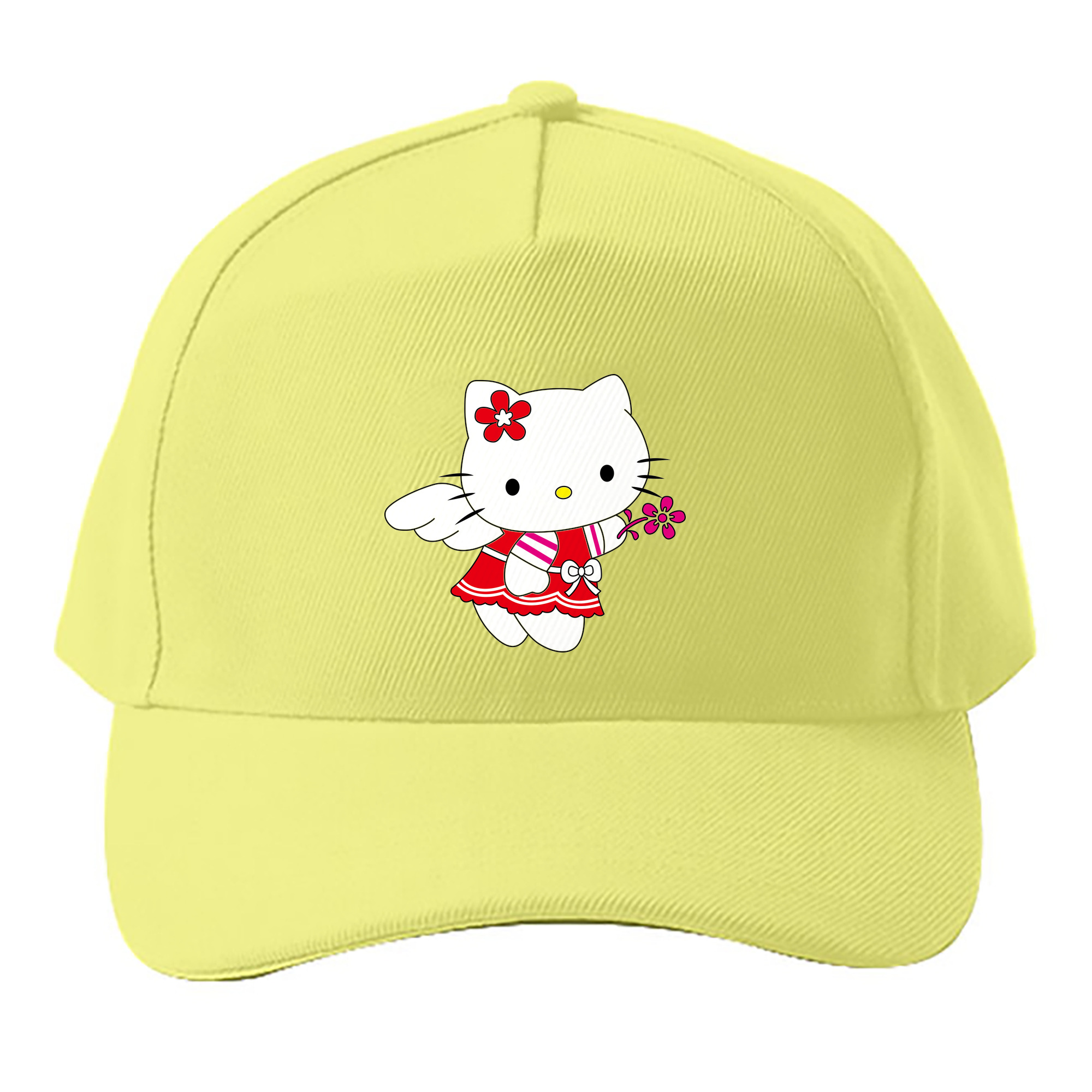 （画像用） Hello Kitty ハローキティ ベースボールキャップ 綿100％ 男女兼用 帽子 スポーツ
