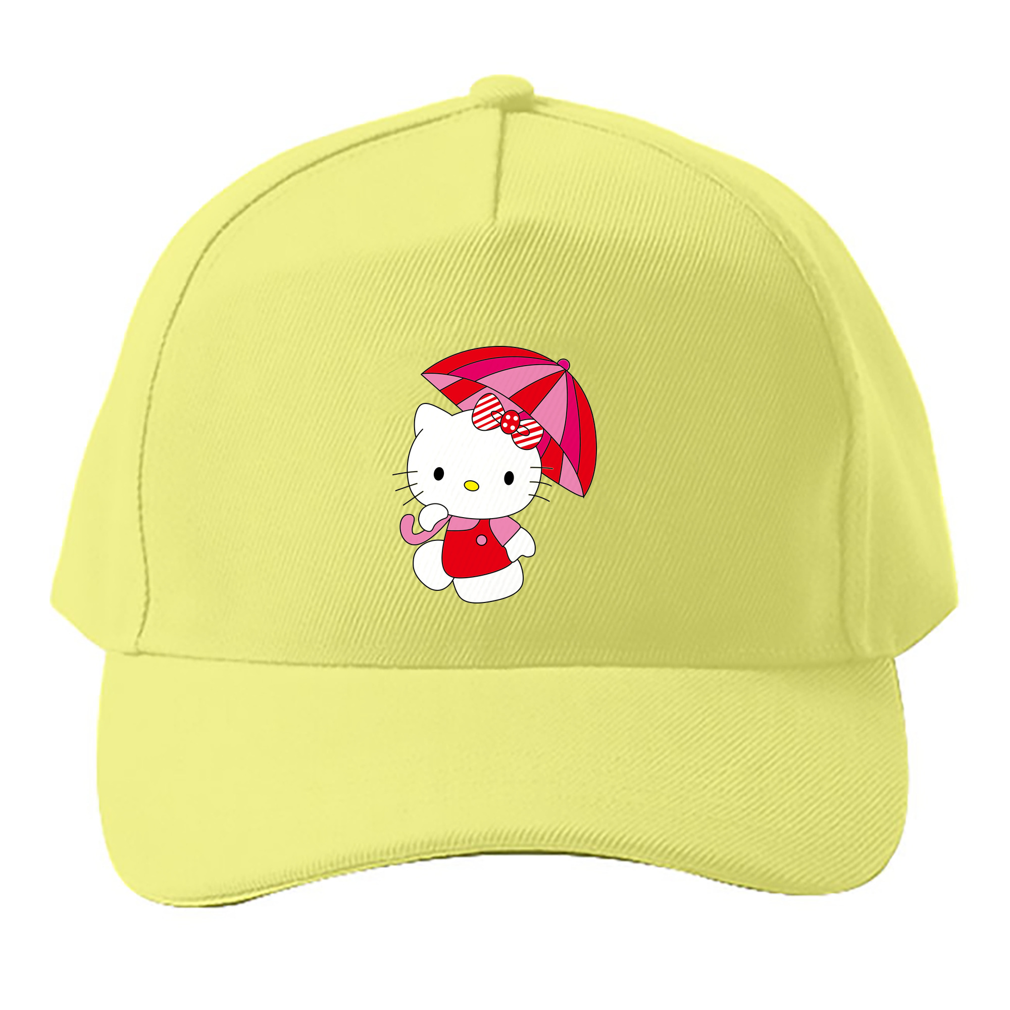 （画像用） Hello Kitty ハローキティ ベースボールキャップ 綿100％ 男女兼用 帽子 スポーツ
