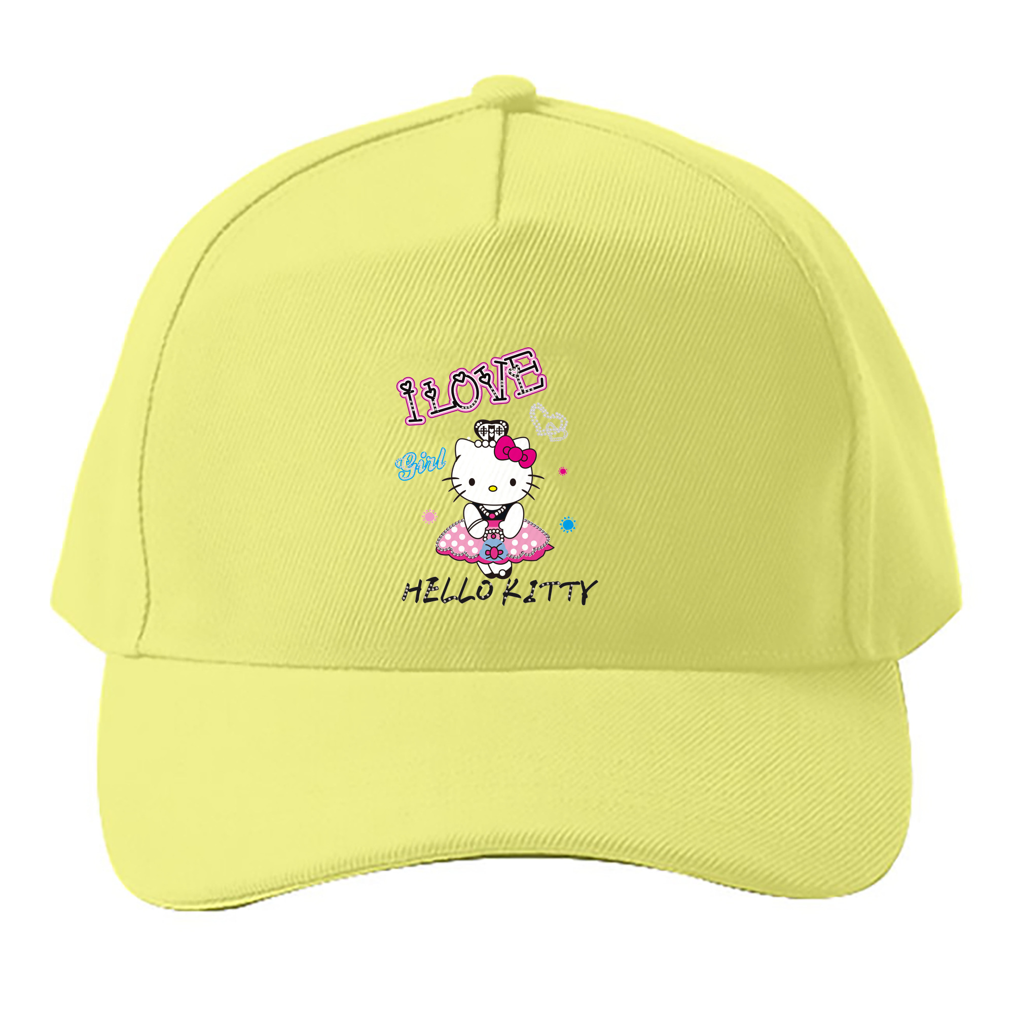 （画像用） Hello Kitty ハローキティ ベースボールキャップ 綿100％ 男女兼用 帽子 スポーツ