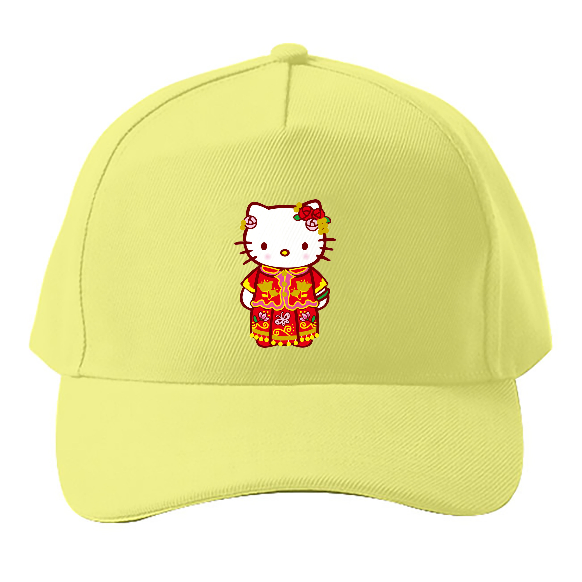 （画像用） Hello Kitty ハローキティ ベースボールキャップ 綿100％ 男女兼用 帽子 スポーツ