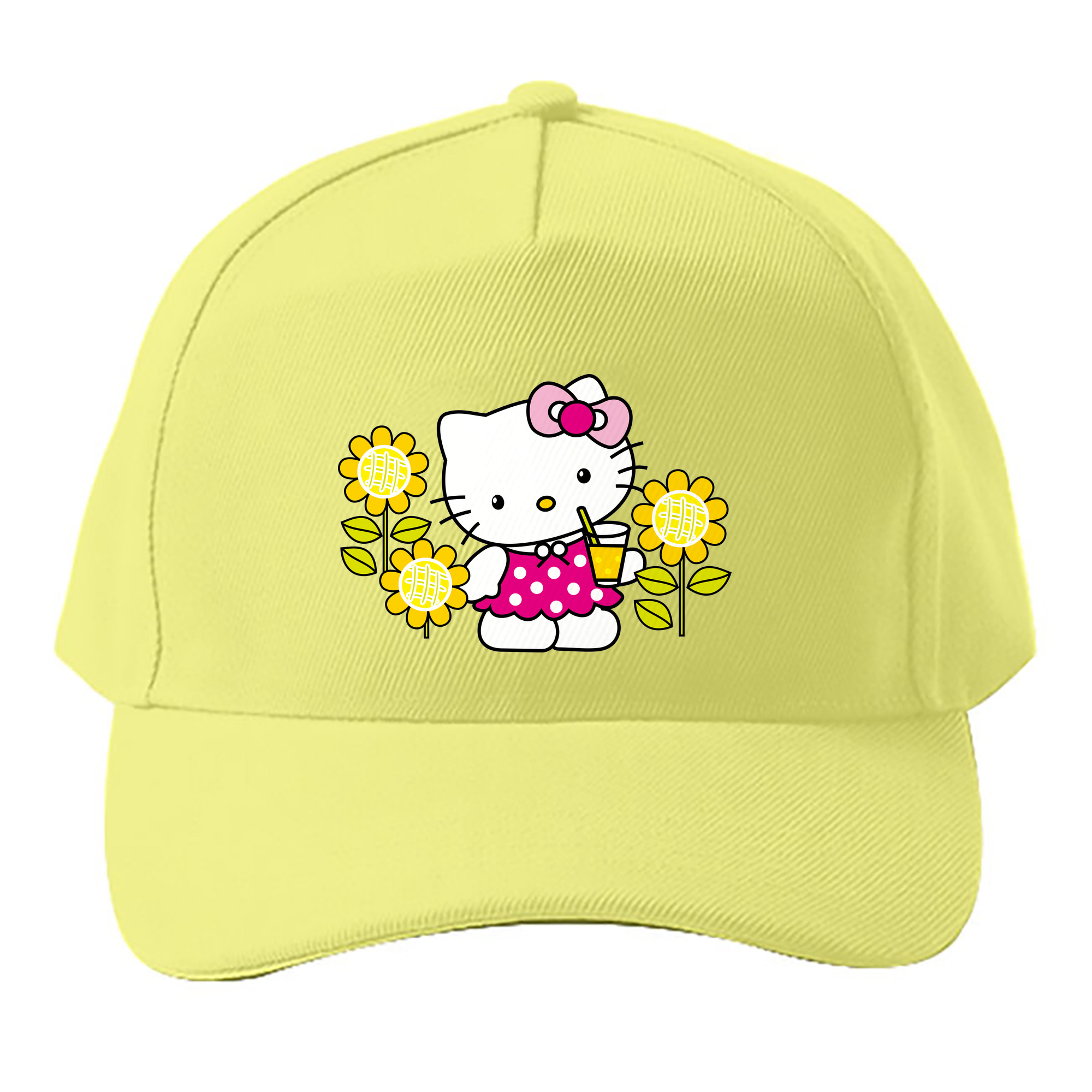 （画像用） Hello Kitty ハローキティ ベースボールキャップ 綿100％ 男女兼用 帽子 スポーツ