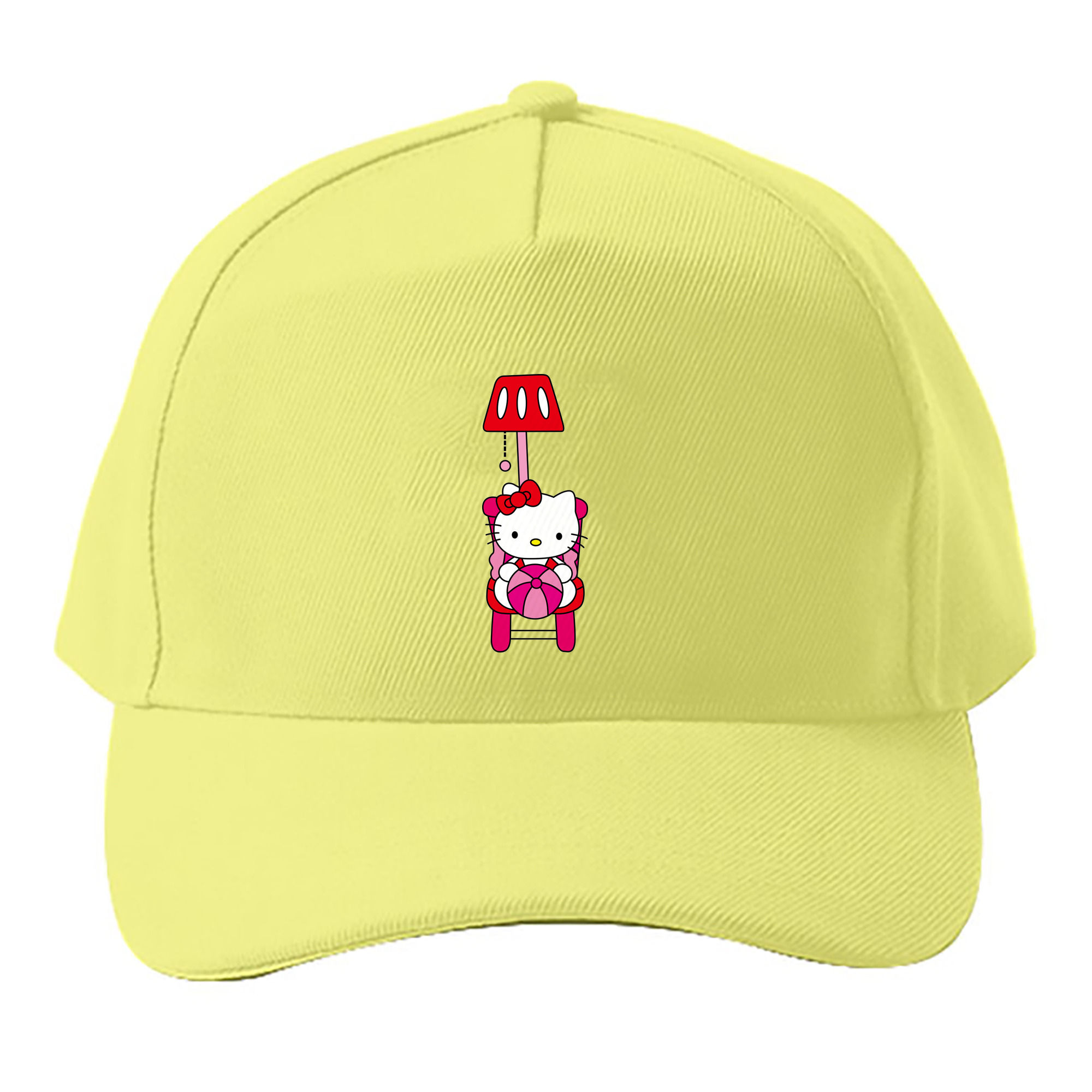 （画像用） Hello Kitty ハローキティ ベースボールキャップ 綿100％ 男女兼用 帽子 スポーツ