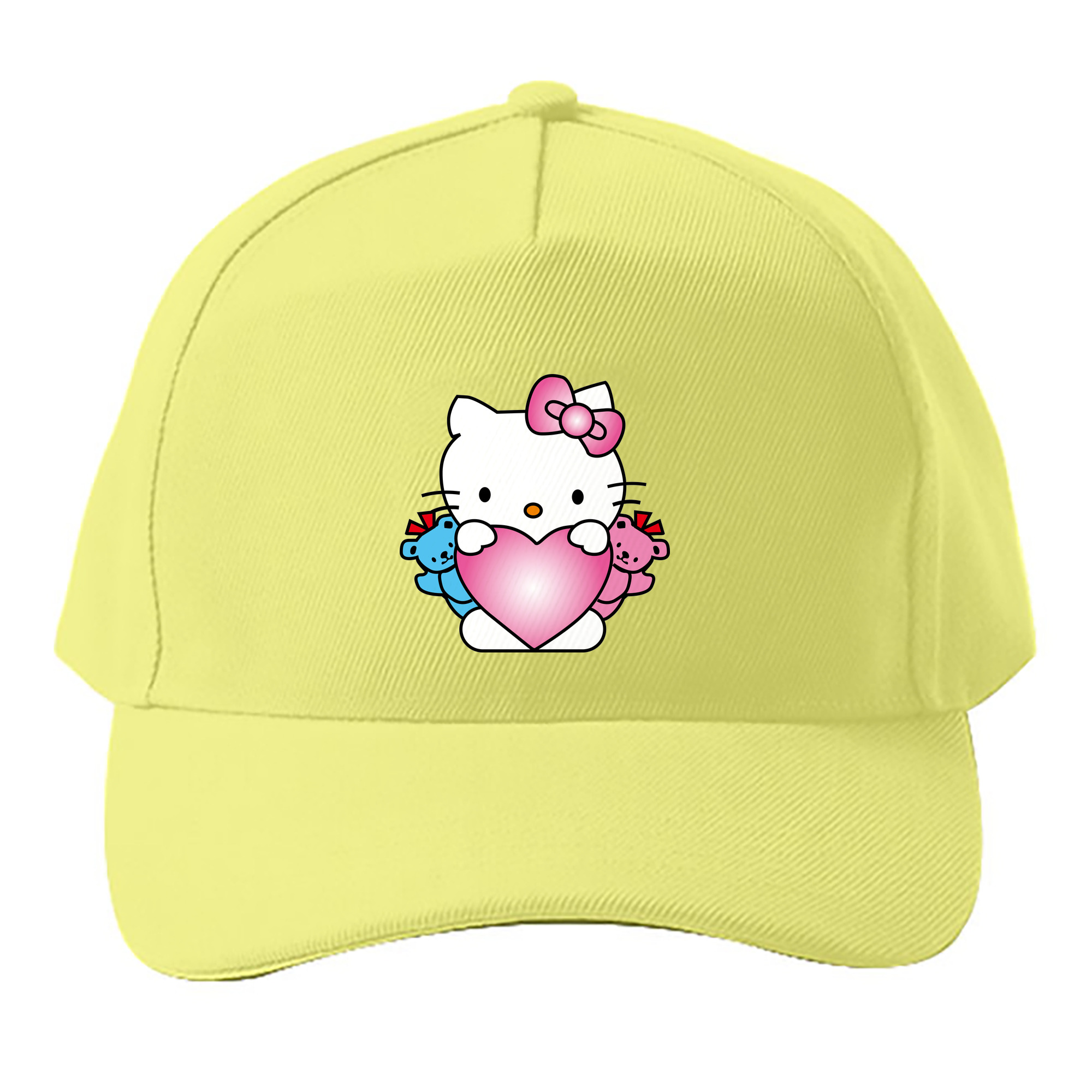 （画像用） Hello Kitty ハローキティ ベースボールキャップ 綿100％ 男女兼用 帽子 スポーツ