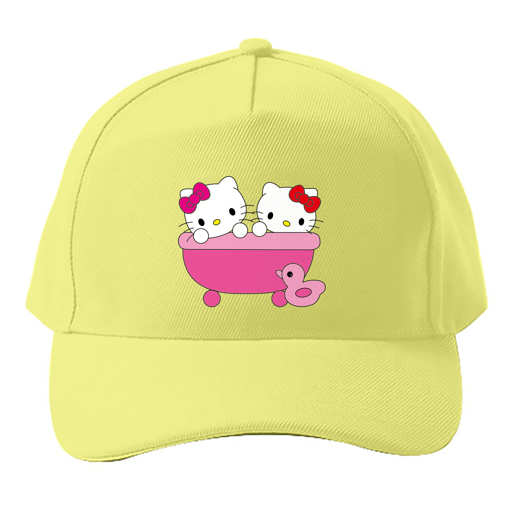 （画像用） Hello Kitty ハローキティ ベースボールキャップ 綿100％ 男女兼用 帽子 スポーツ