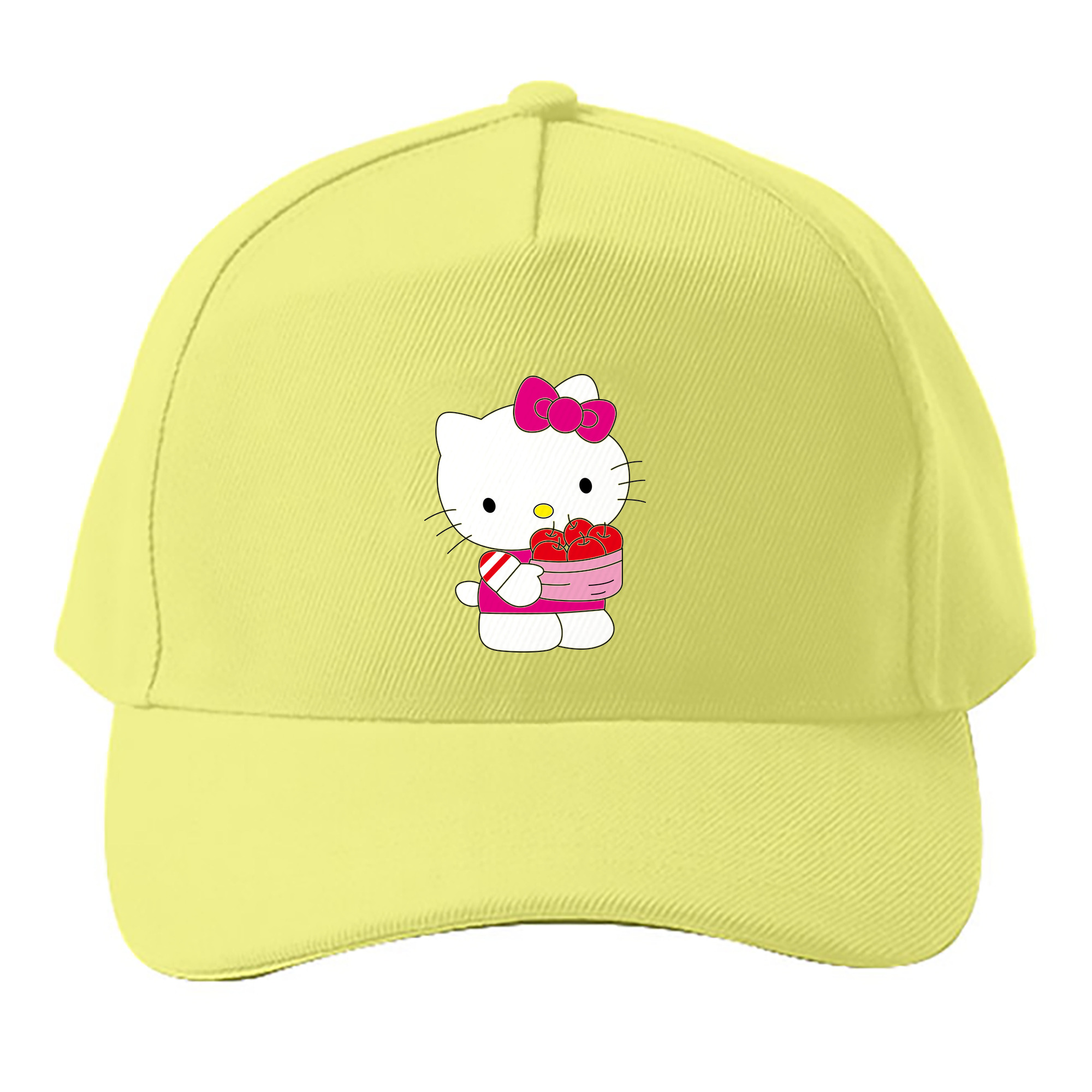 （画像用） Hello Kitty ハローキティ ベースボールキャップ 綿100％ 男女兼用 帽子 スポーツ