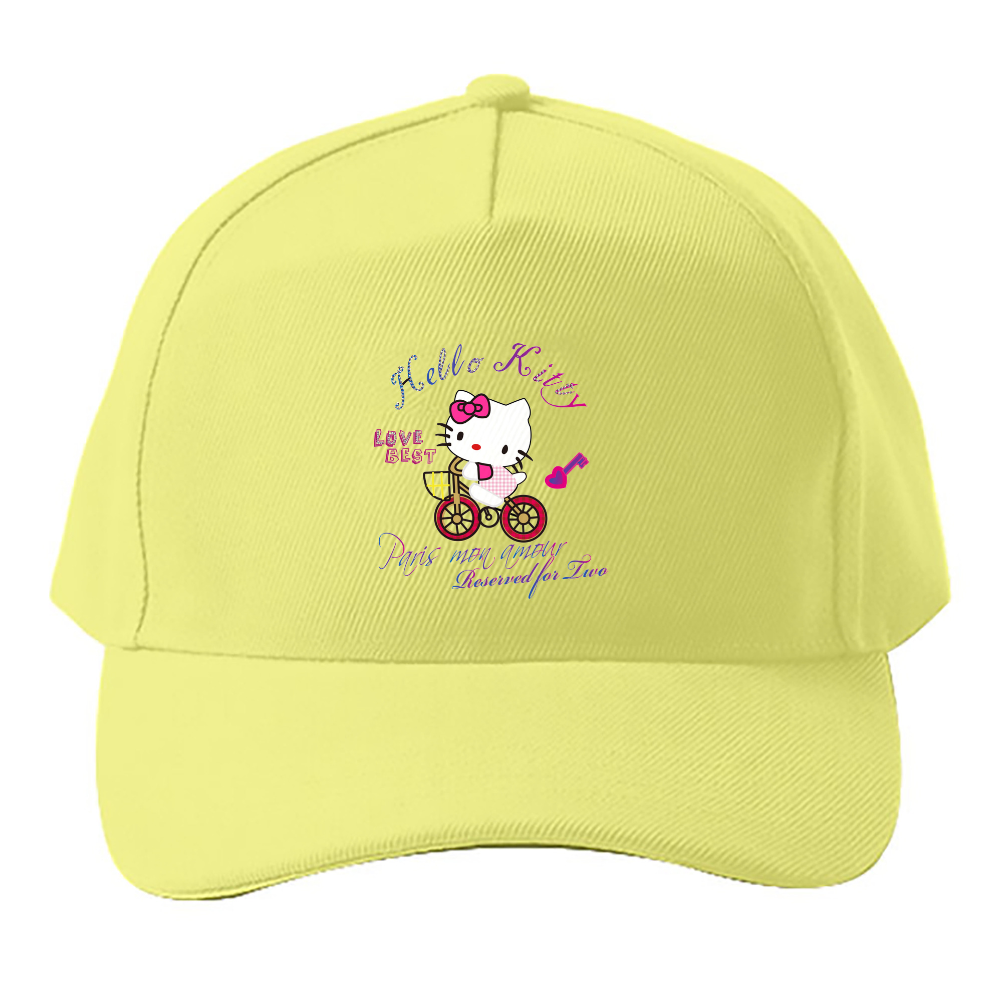（画像用） Hello Kitty ハローキティ ベースボールキャップ 綿100％ 男女兼用 帽子 スポーツ