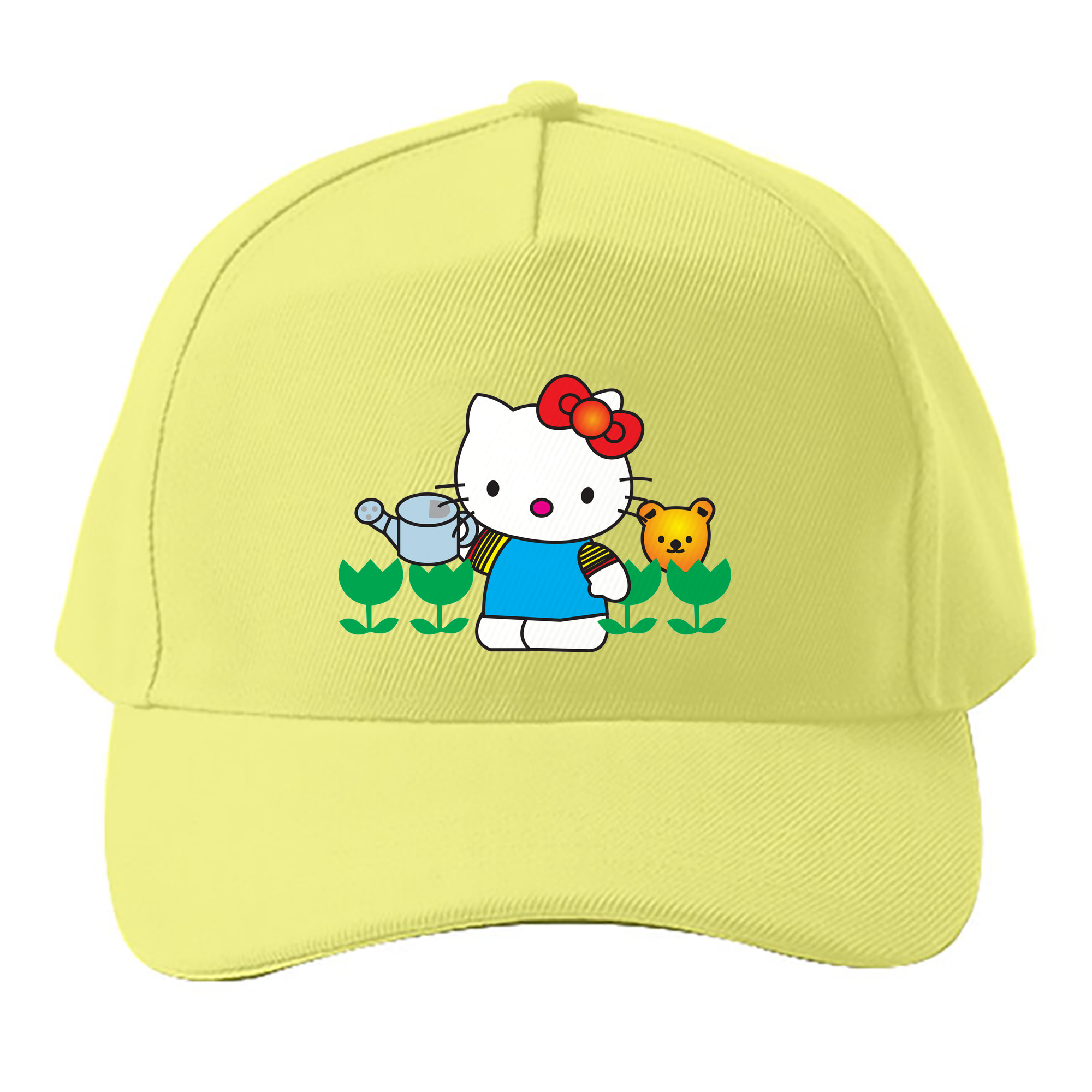 （画像用） Hello Kitty ハローキティ ベースボールキャップ 綿100％ 男女兼用 帽子 スポーツ