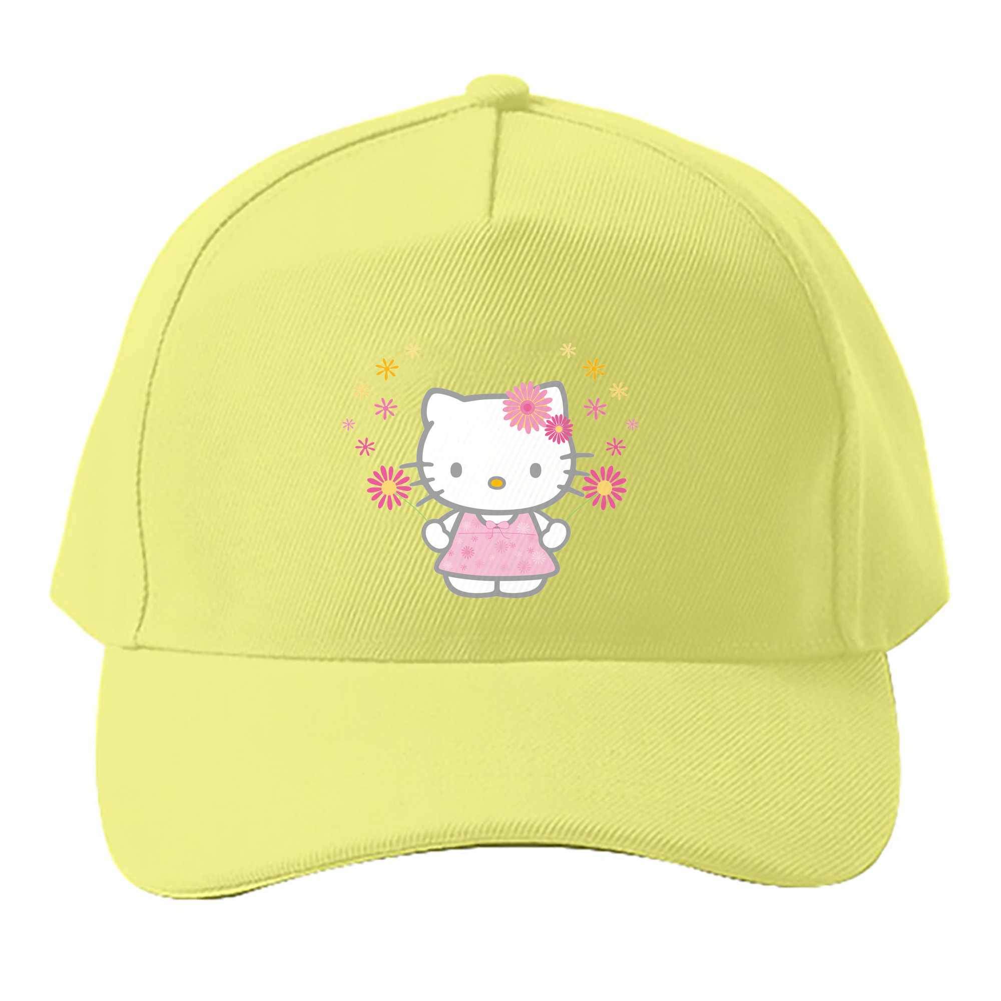 （画像用） Hello Kitty ハローキティ ベースボールキャップ 綿100％ 男女兼用 帽子 スポーツ
