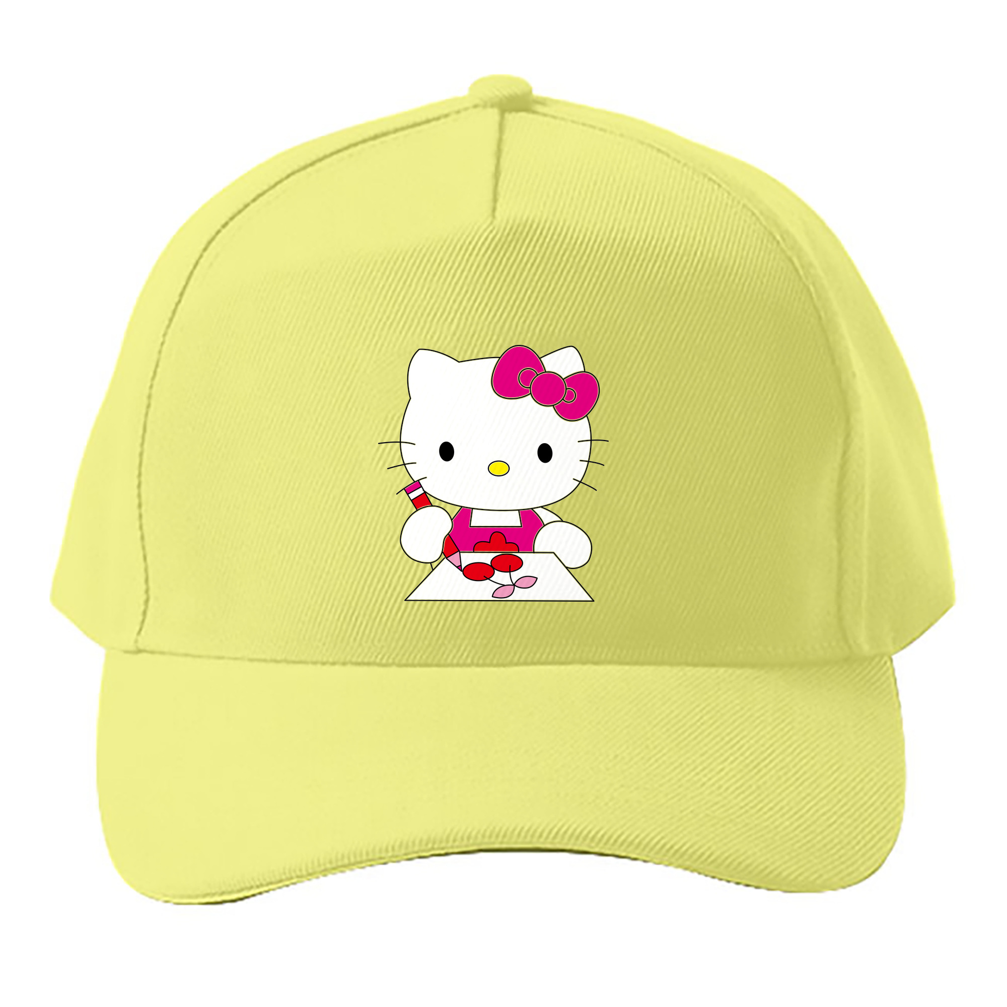 （画像用） Hello Kitty ハローキティ ベースボールキャップ 綿100％ 男女兼用 帽子 スポーツ