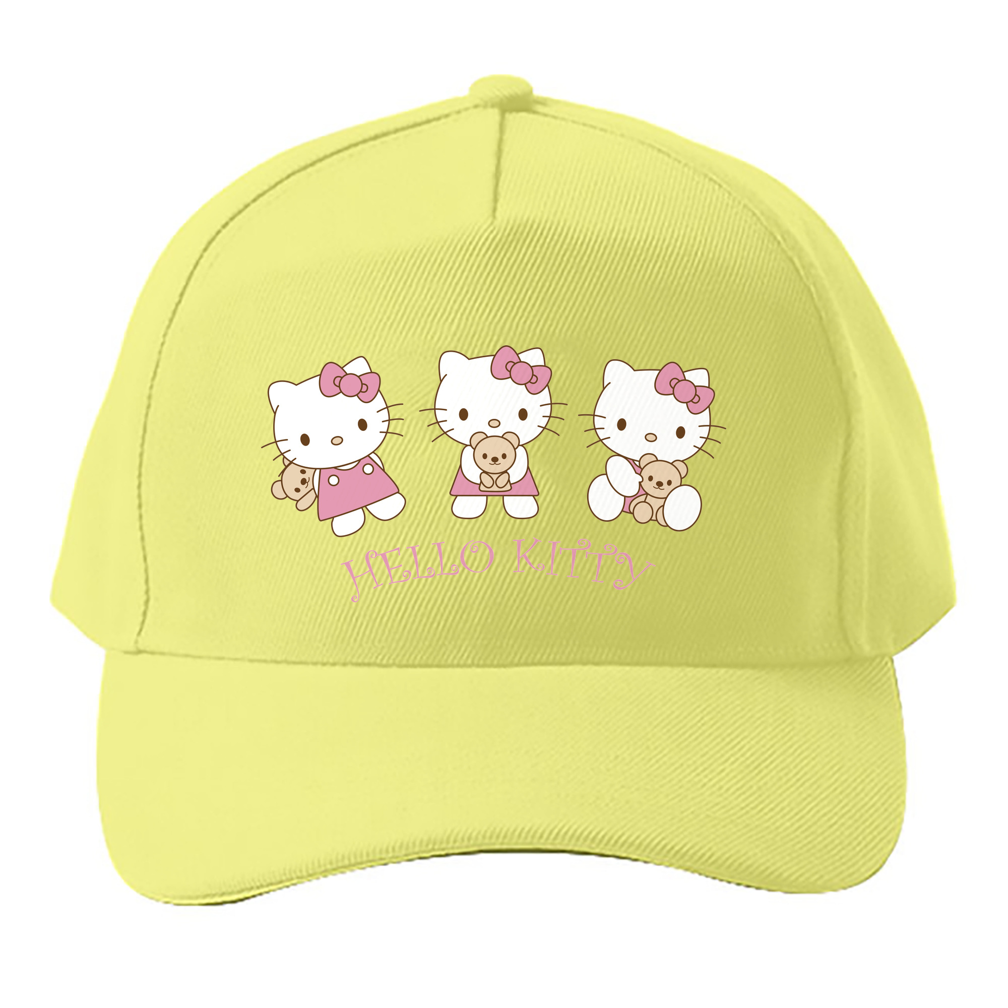 （画像用） Hello Kitty ハローキティ ベースボールキャップ 綿100％ 男女兼用 帽子 スポーツ