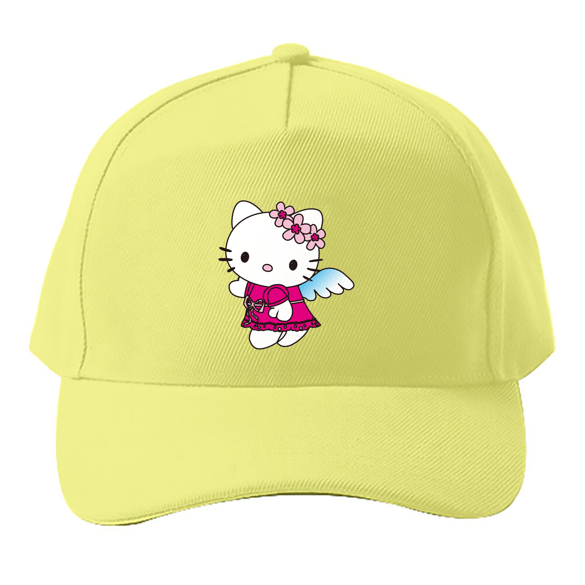 （画像用） Hello Kitty ハローキティ ベースボールキャップ 綿100％ 男女兼用 帽子 スポーツ