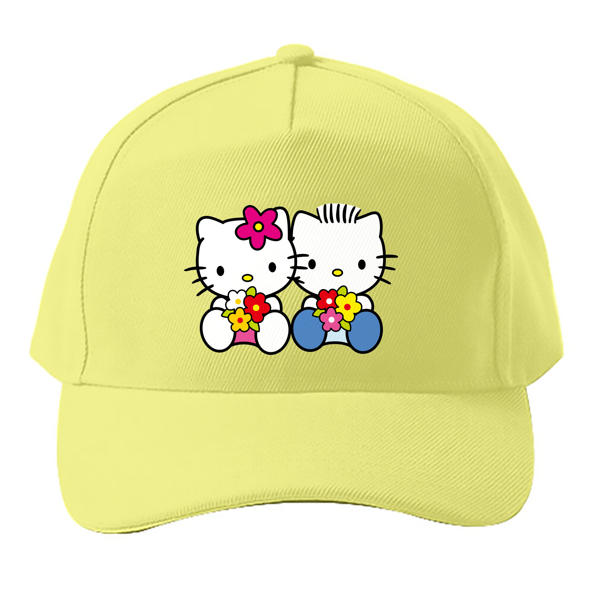 （画像用） Hello Kitty ハローキティ ベースボールキャップ 綿100％ 男女兼用 帽子 スポーツ