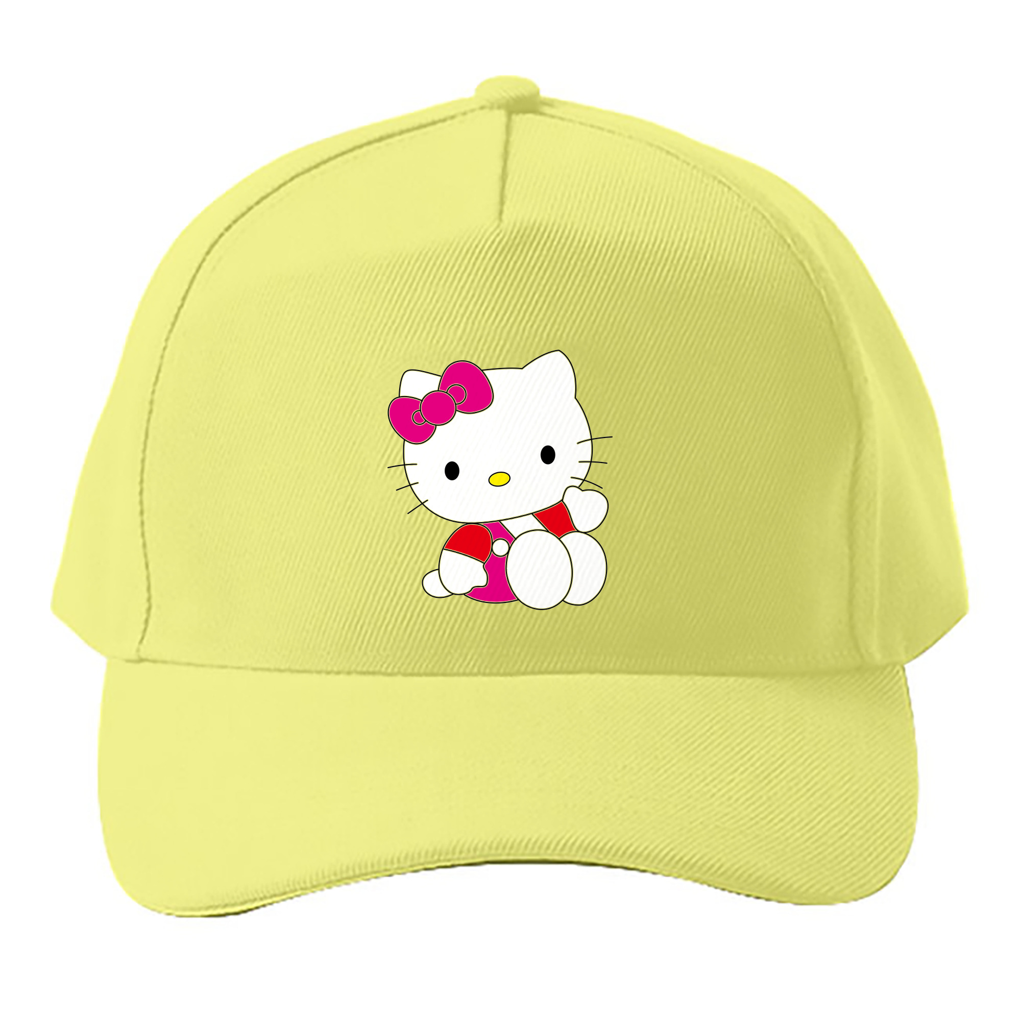 （画像用） Hello Kitty ハローキティ ベースボールキャップ 綿100％ 男女兼用 帽子 スポーツ