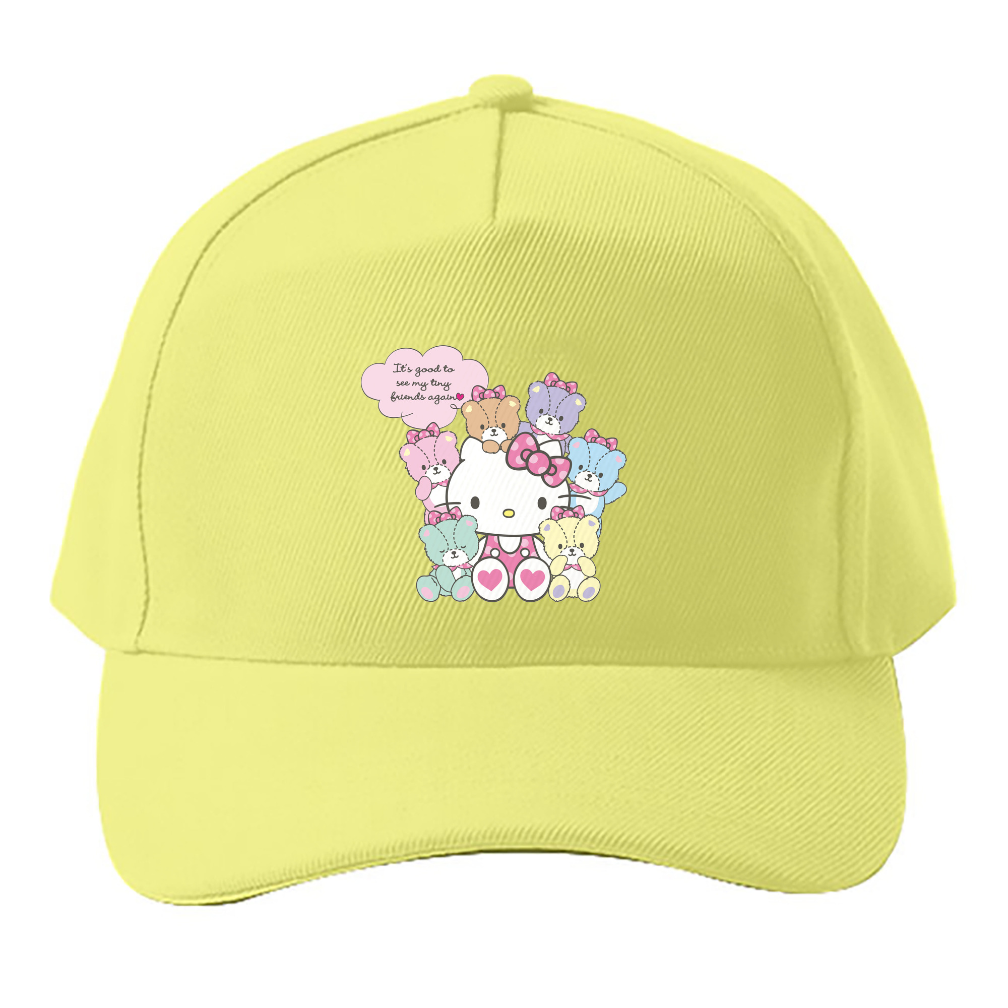 （画像用） Hello Kitty ハローキティ ベースボールキャップ 綿100％ 男女兼用 帽子 スポーツ