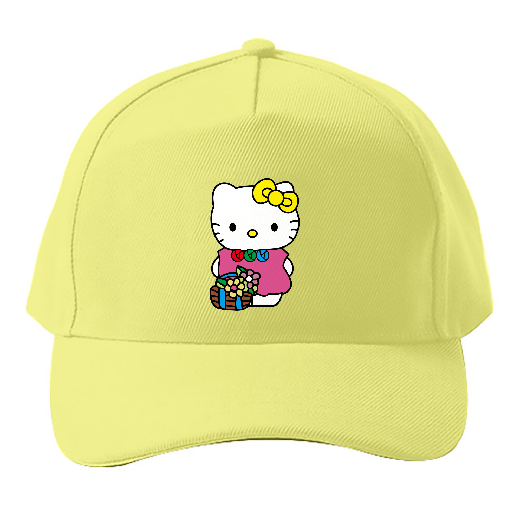 （画像用） Hello Kitty ハローキティ ベースボールキャップ 綿100％ 男女兼用 帽子 スポーツ