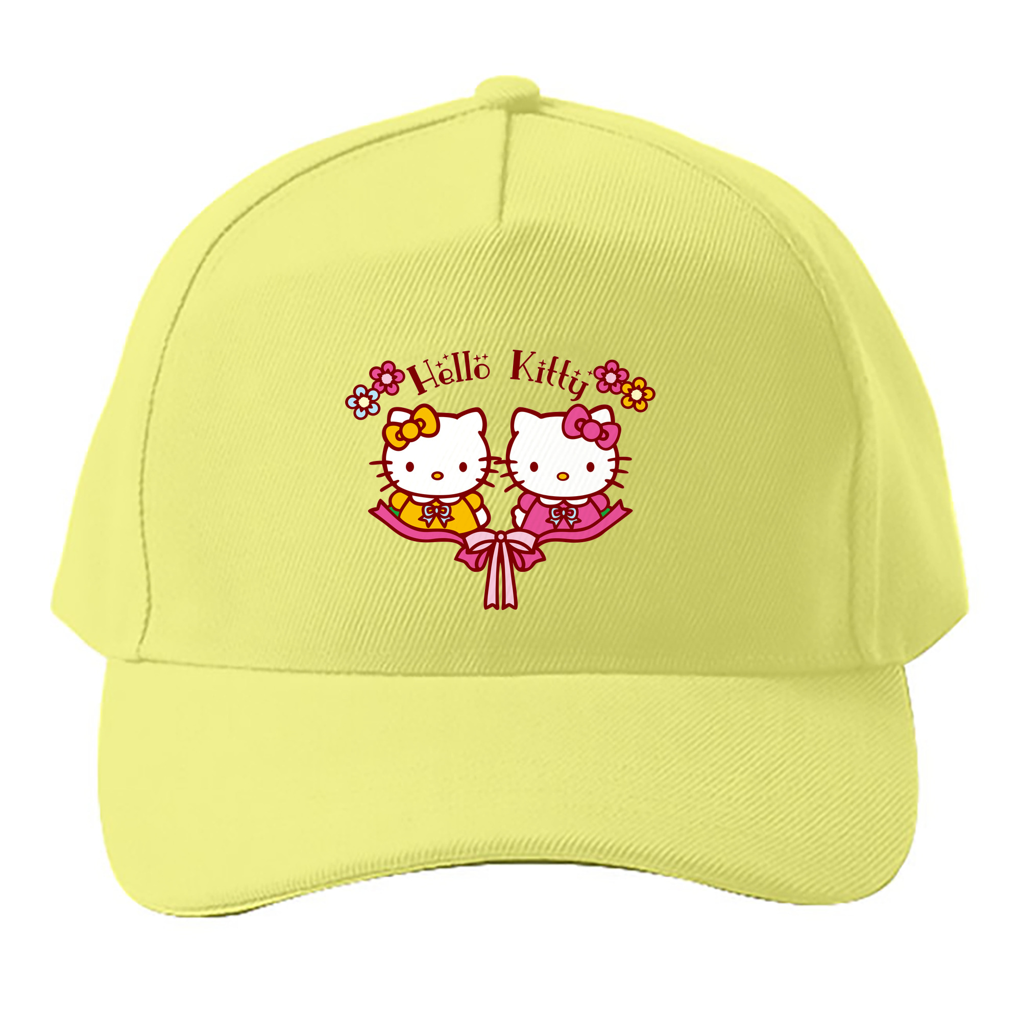 （画像用） Hello Kitty ハローキティ ベースボールキャップ 綿100％ 男女兼用 帽子 スポーツ