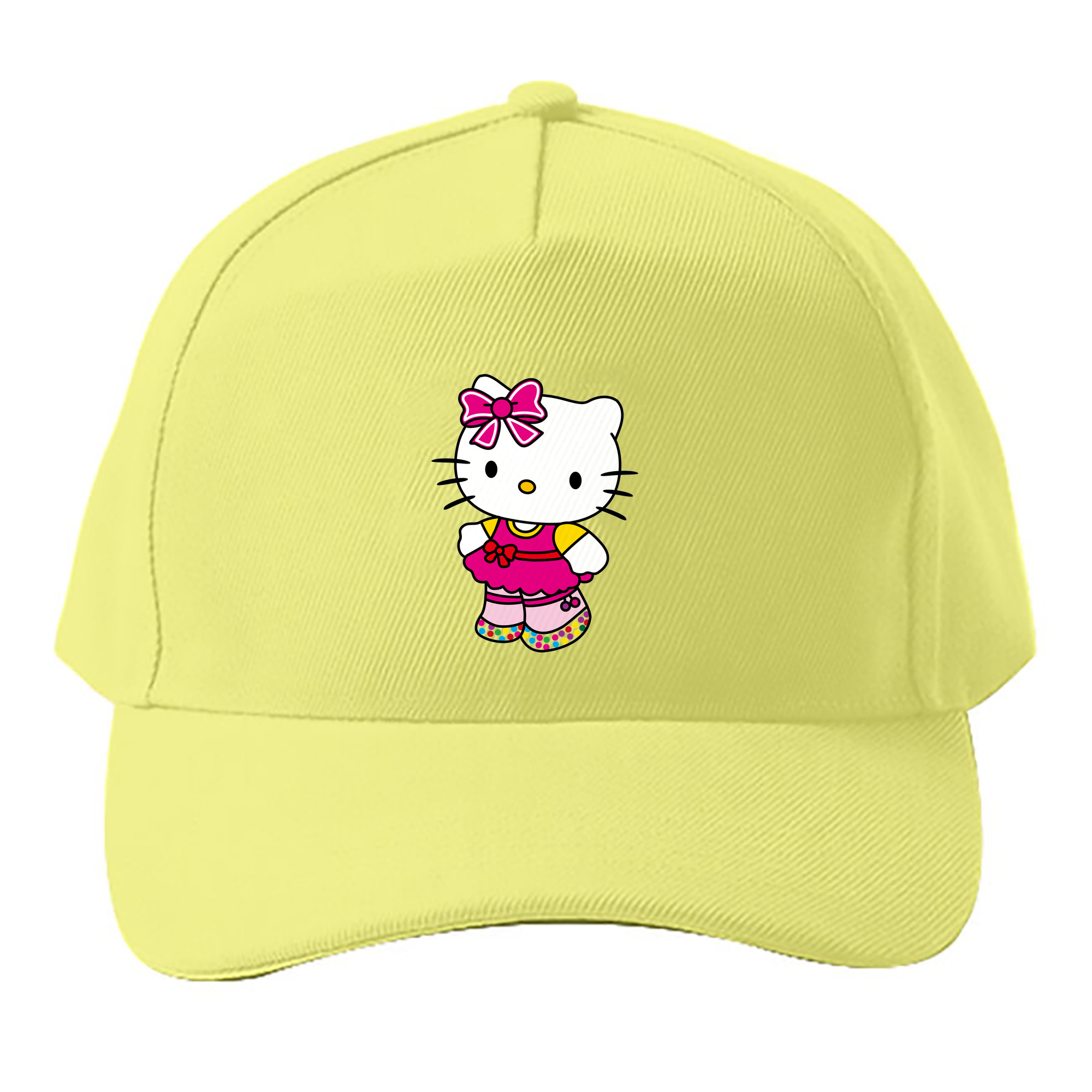 （画像用） Hello Kitty ハローキティ ベースボールキャップ 綿100％ 男女兼用 帽子 スポーツ