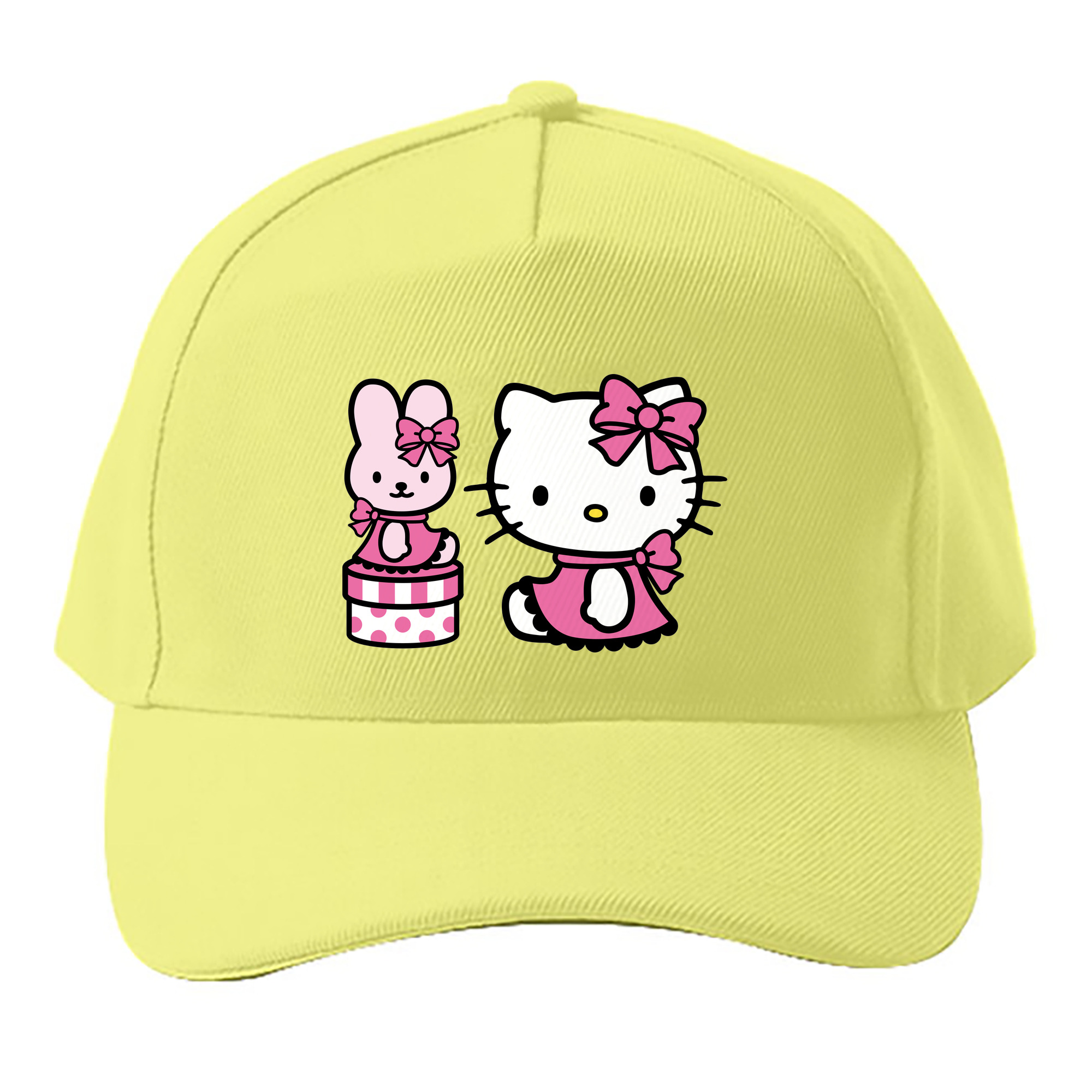 （画像用） Hello Kitty ハローキティ ベースボールキャップ 綿100％ 男女兼用 帽子 スポーツ