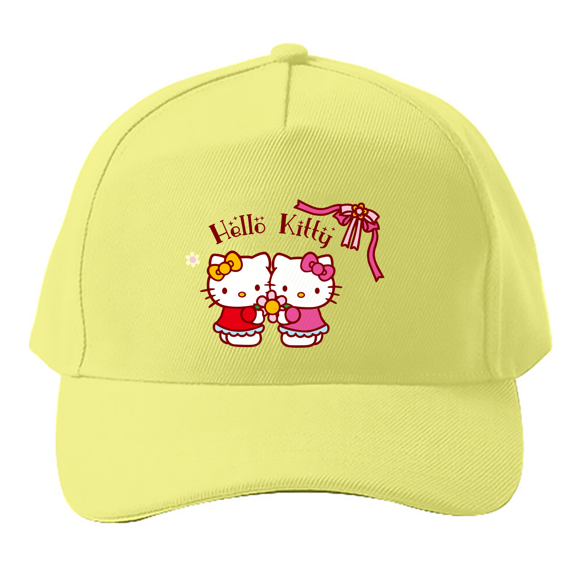 （画像用） Hello Kitty ハローキティ ベースボールキャップ 綿100％ 男女兼用 帽子 スポーツ