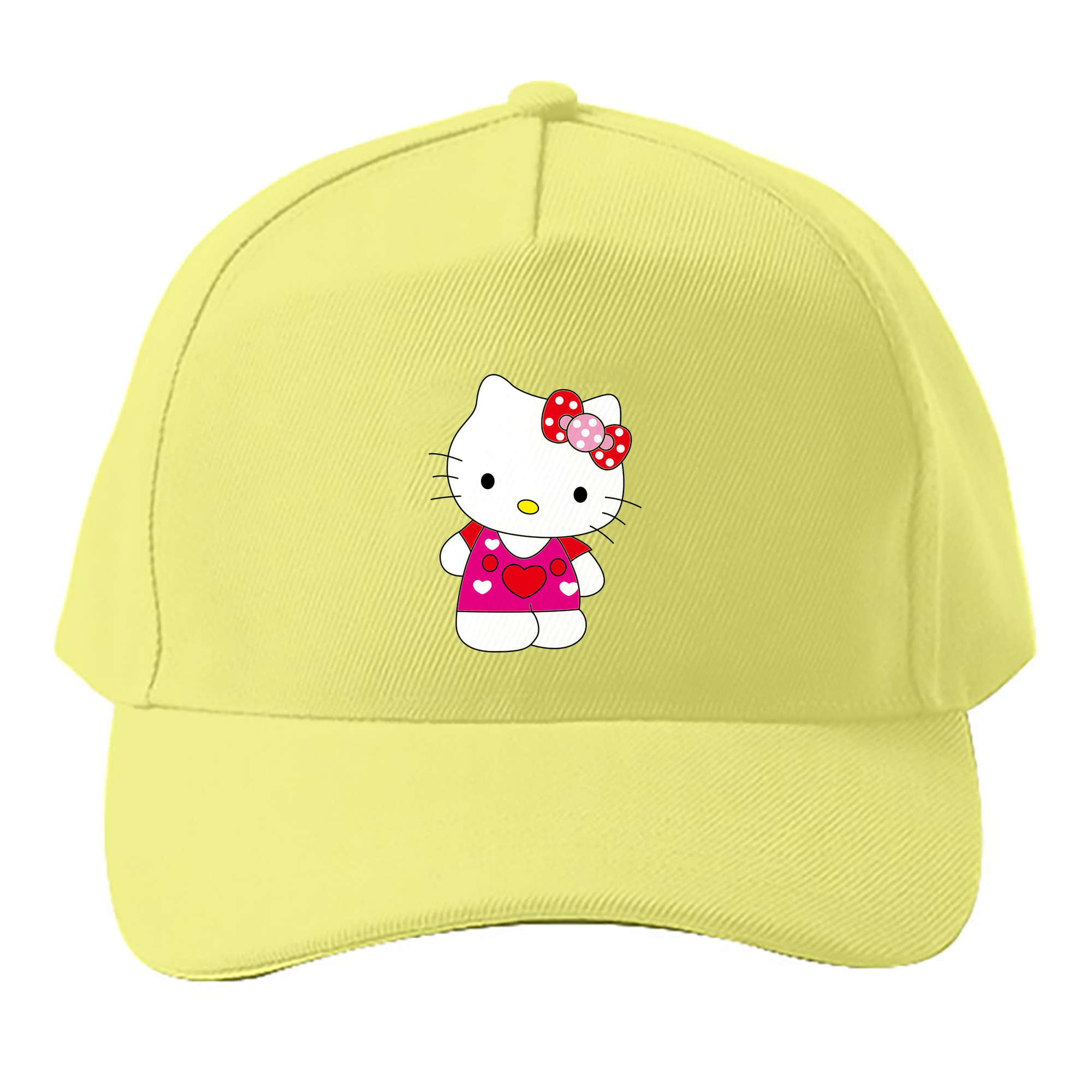 （画像用） Hello Kitty ハローキティ ベースボールキャップ 綿100％ 男女兼用 帽子 スポーツ