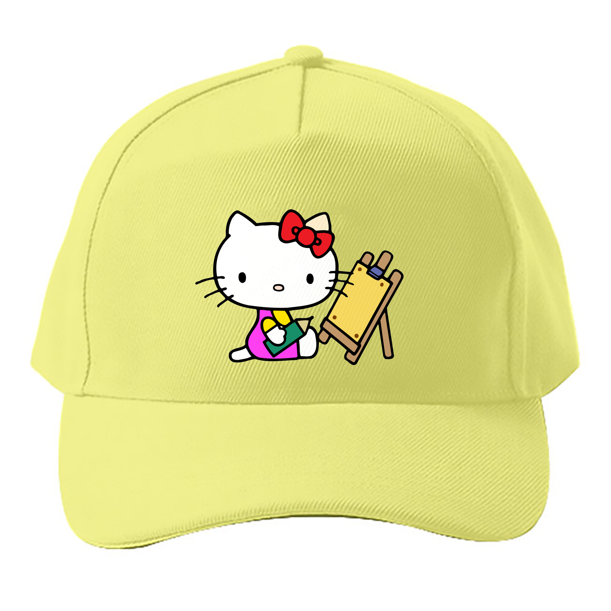 （画像用） Hello Kitty ハローキティ ベースボールキャップ 綿100％ 男女兼用 帽子 スポーツ