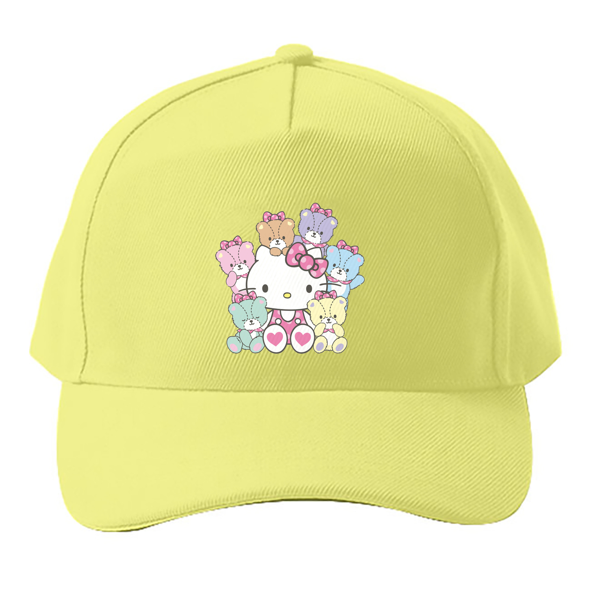 （画像用） Hello Kitty ハローキティ ベースボールキャップ 綿100％ 男女兼用 帽子 スポーツ