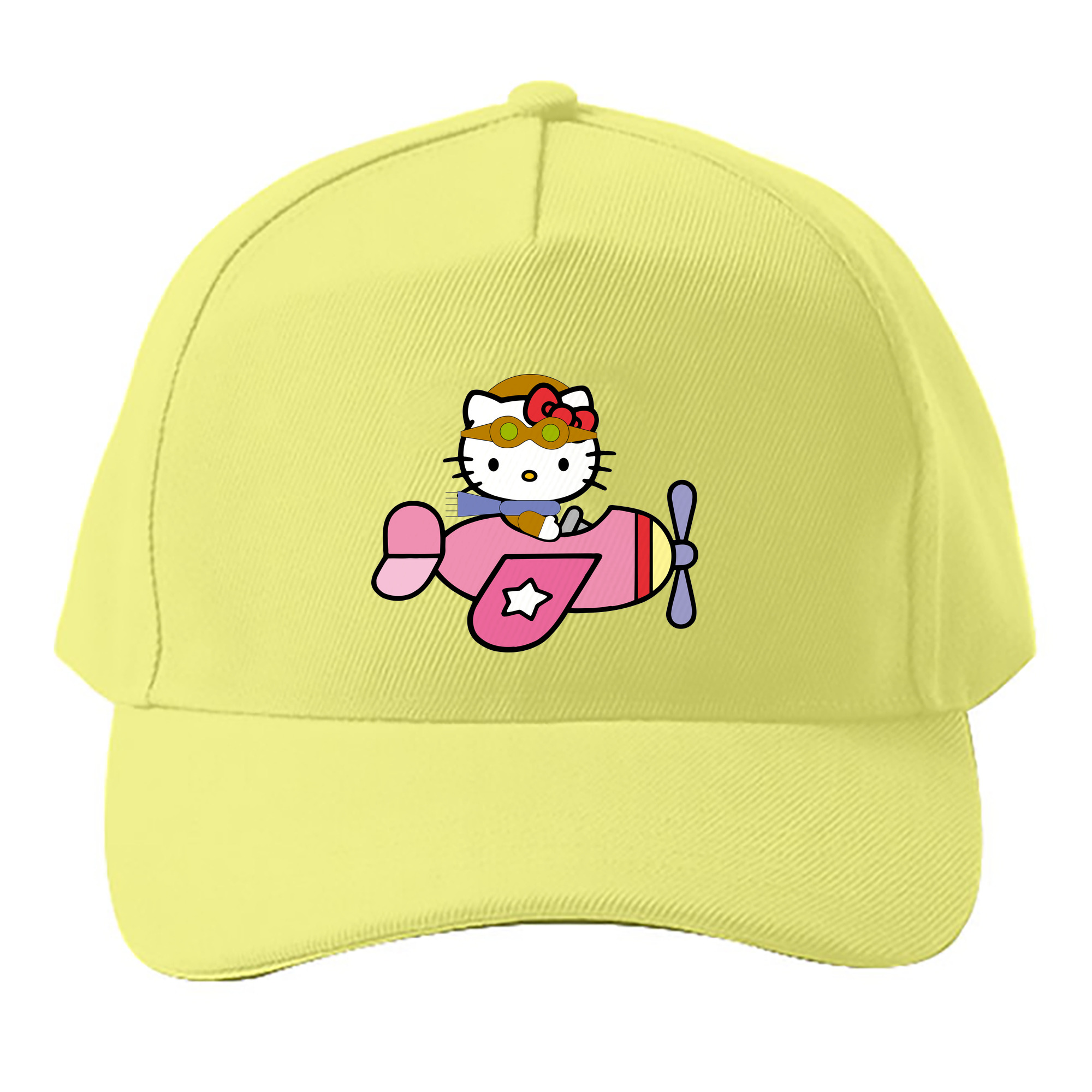 （画像用） Hello Kitty ハローキティ ベースボールキャップ 綿100％ 男女兼用 帽子 スポーツ