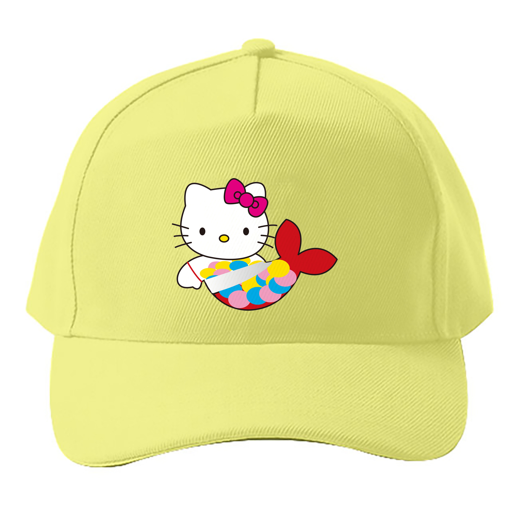 （画像用） Hello Kitty ハローキティ ベースボールキャップ 綿100％ 男女兼用 帽子 スポーツ