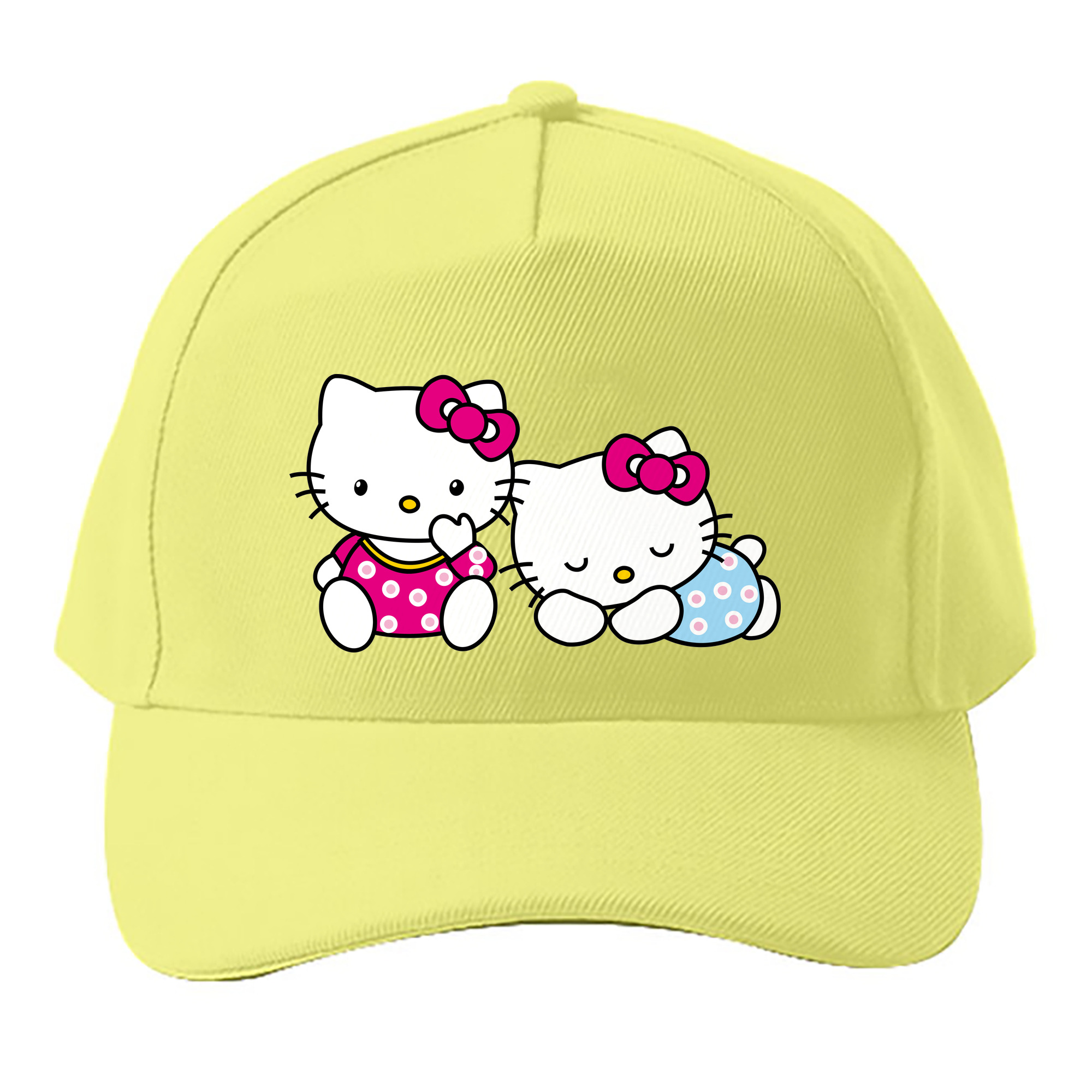 （画像用） Hello Kitty ハローキティ ベースボールキャップ 綿100％ 男女兼用 帽子 スポーツ