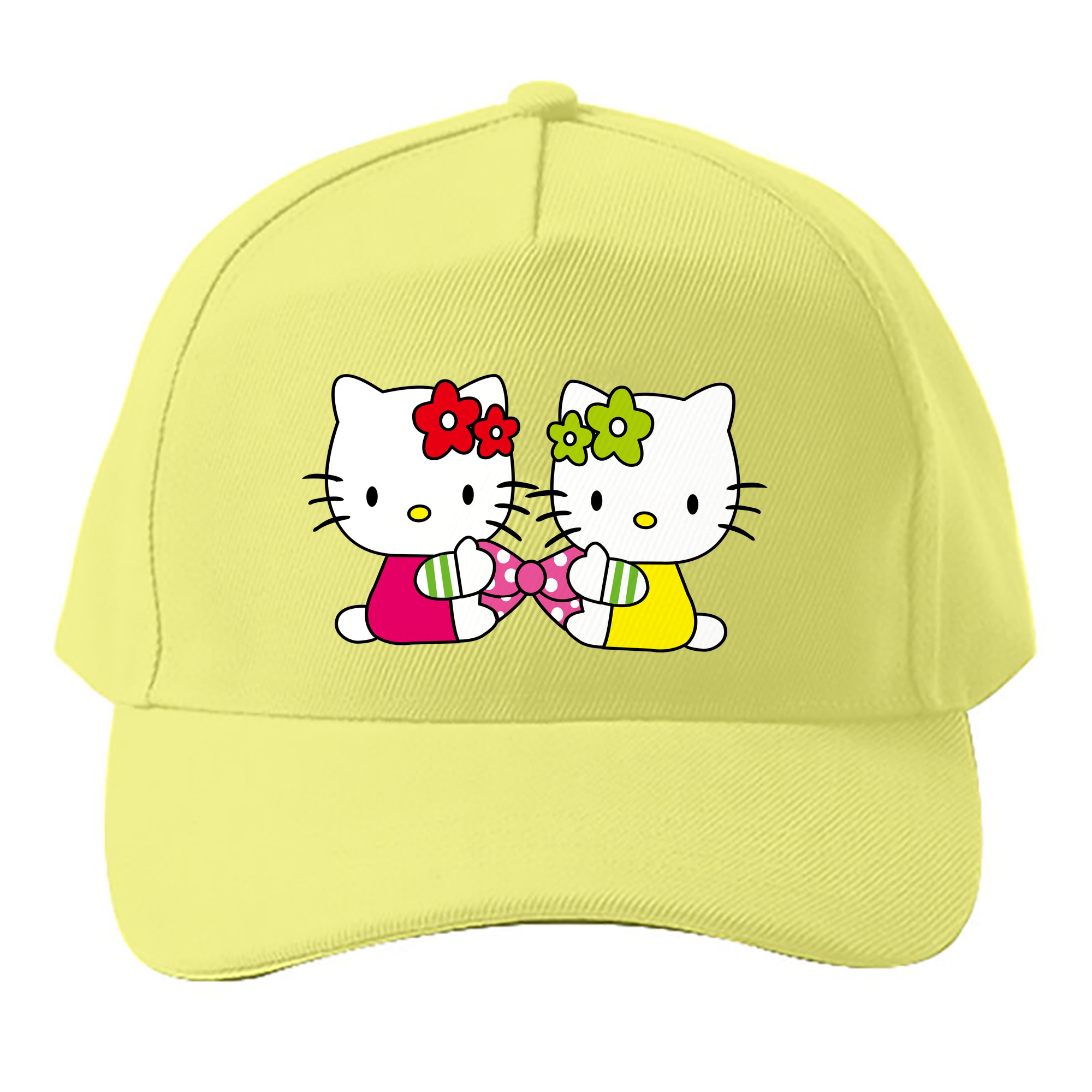 （画像用） Hello Kitty ハローキティ ベースボールキャップ 綿100％ 男女兼用 帽子 スポーツ
