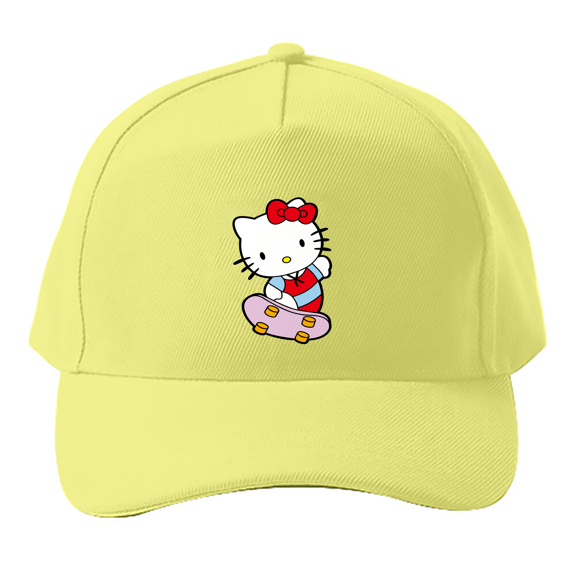 （画像用） Hello Kitty ハローキティ ベースボールキャップ 綿100％ 男女兼用 帽子 スポーツ