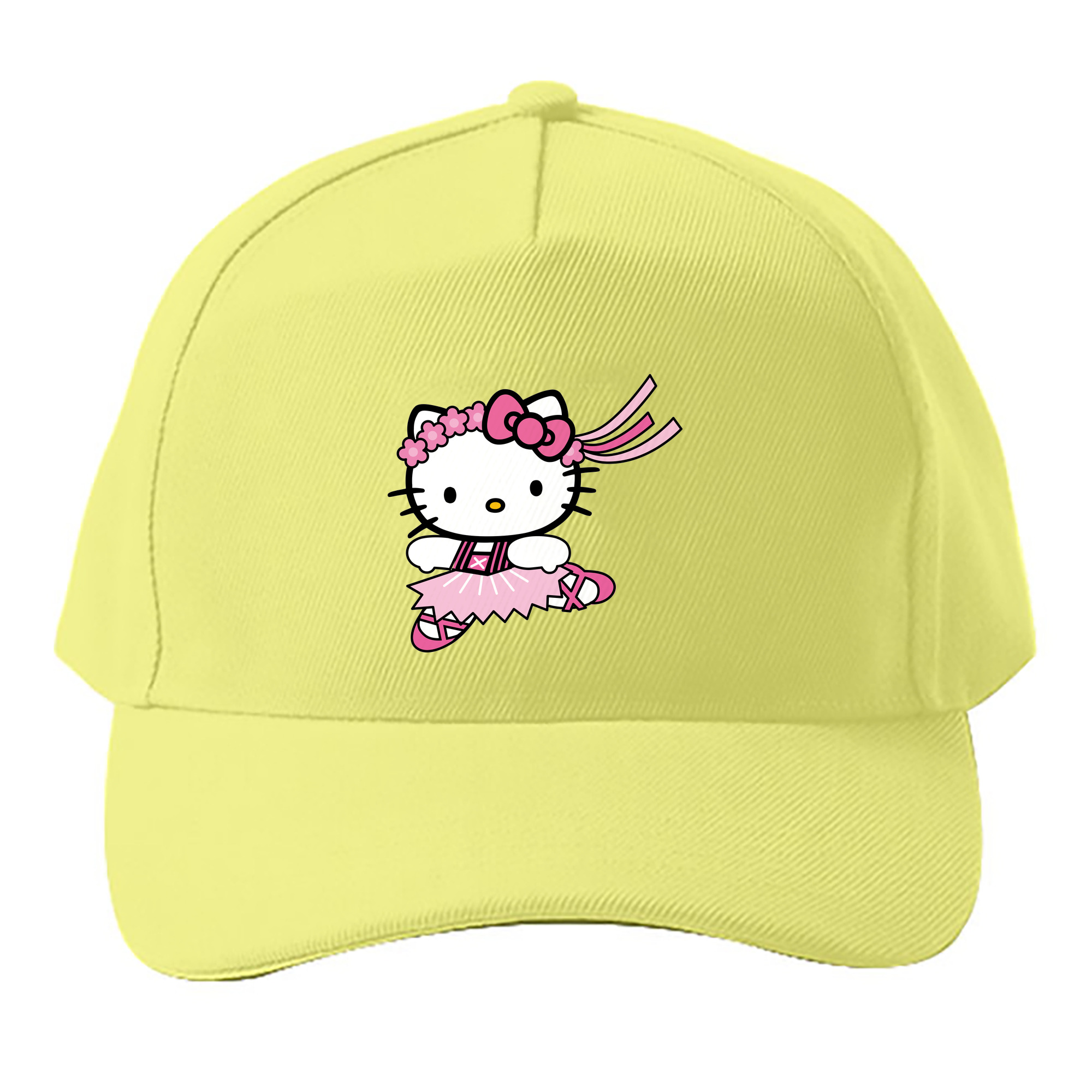 （画像用） Hello Kitty ハローキティ ベースボールキャップ 綿100％ 男女兼用 帽子 スポーツ
