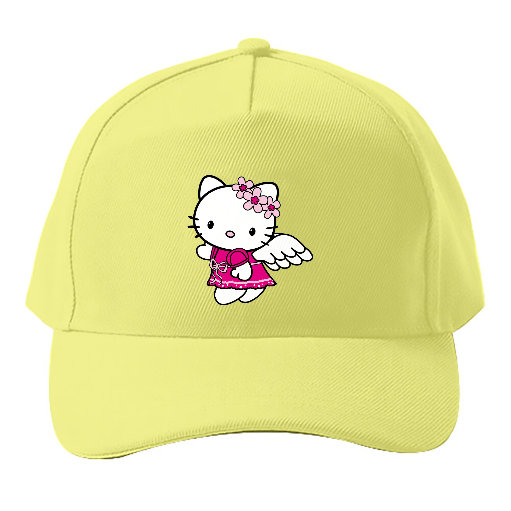 （画像用） Hello Kitty ハローキティ ベースボールキャップ 綿100％ 男女兼用 帽子 スポーツ