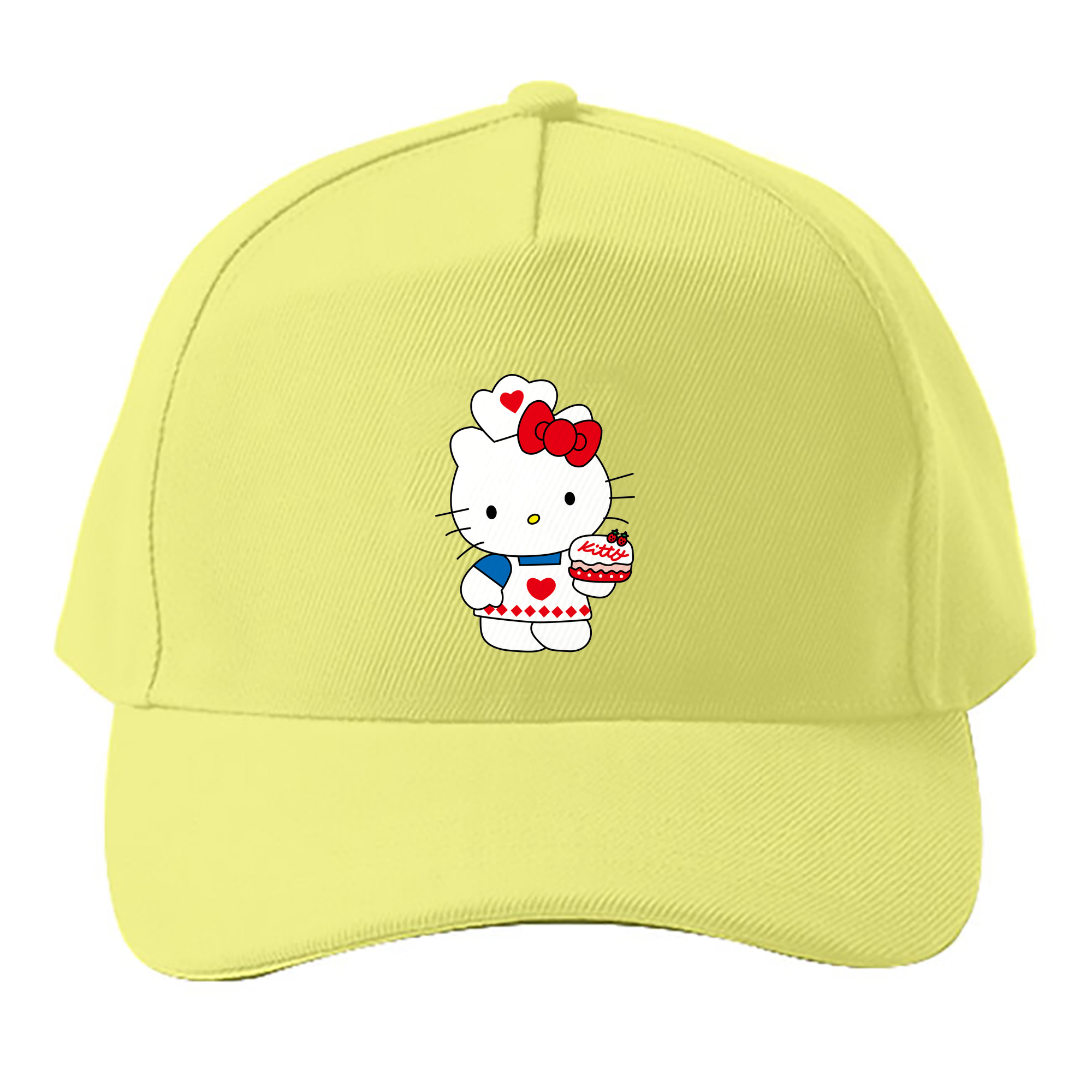 （画像用） Hello Kitty ハローキティ ベースボールキャップ 綿100％ 男女兼用 帽子 スポーツ
