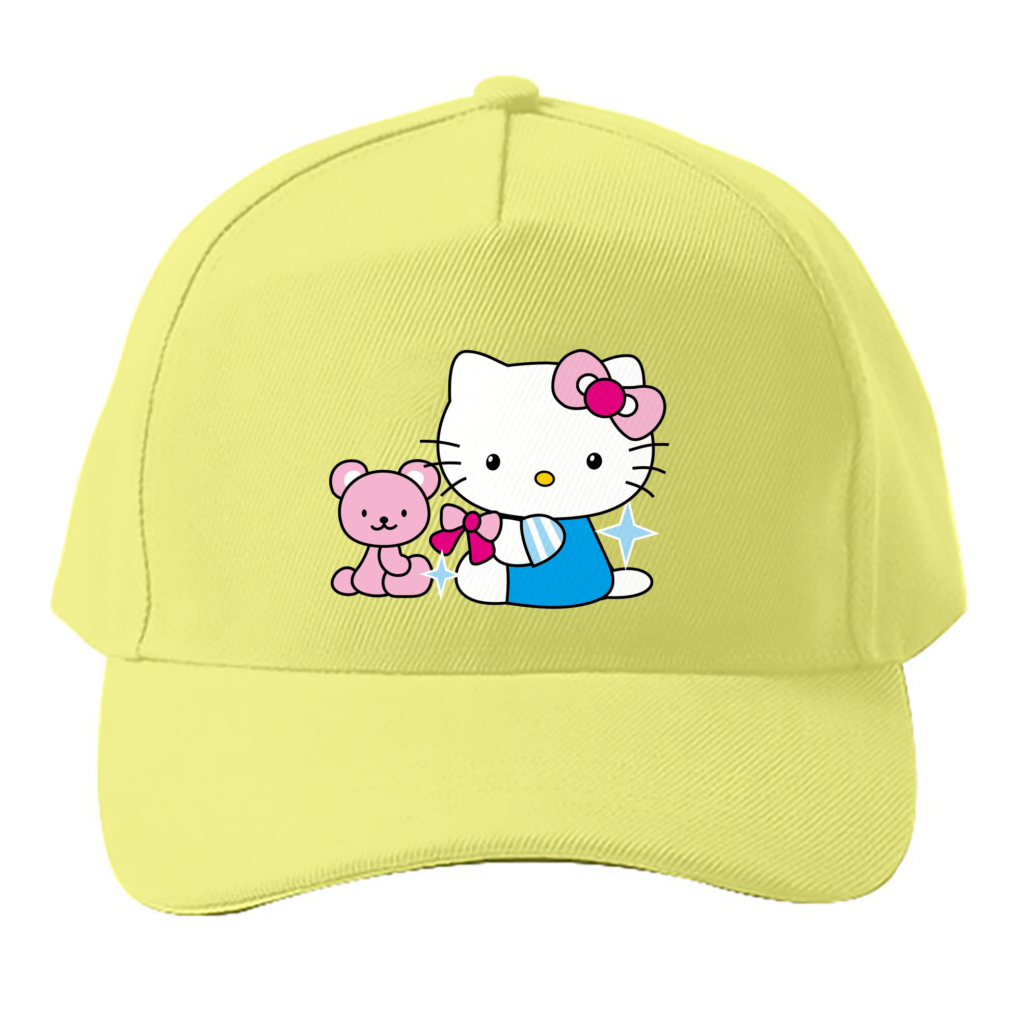 （画像用） Hello Kitty ハローキティ ベースボールキャップ 綿100％ 男女兼用 帽子 スポーツ