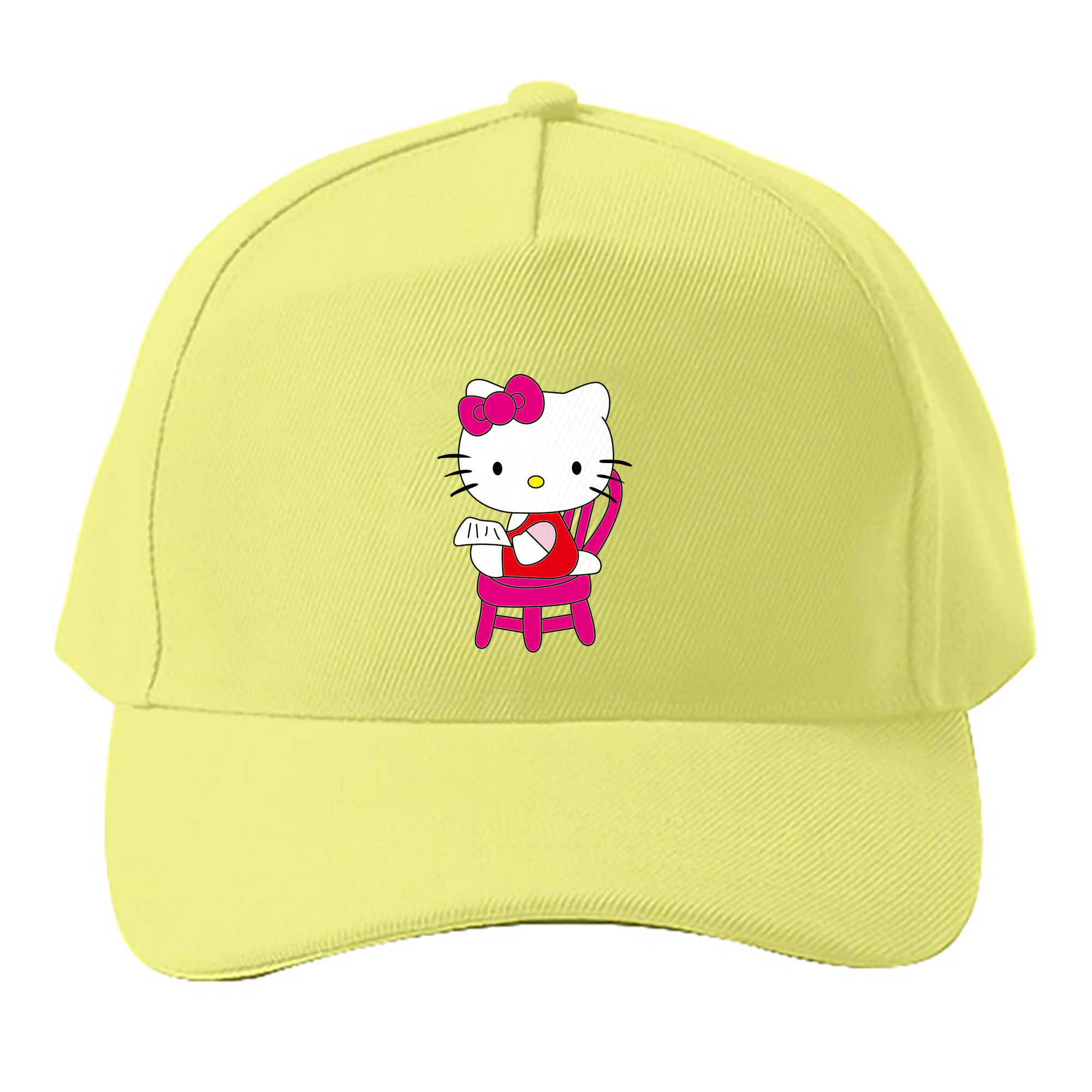 （画像用） Hello Kitty ハローキティ ベースボールキャップ 綿100％ 男女兼用 帽子 スポーツ