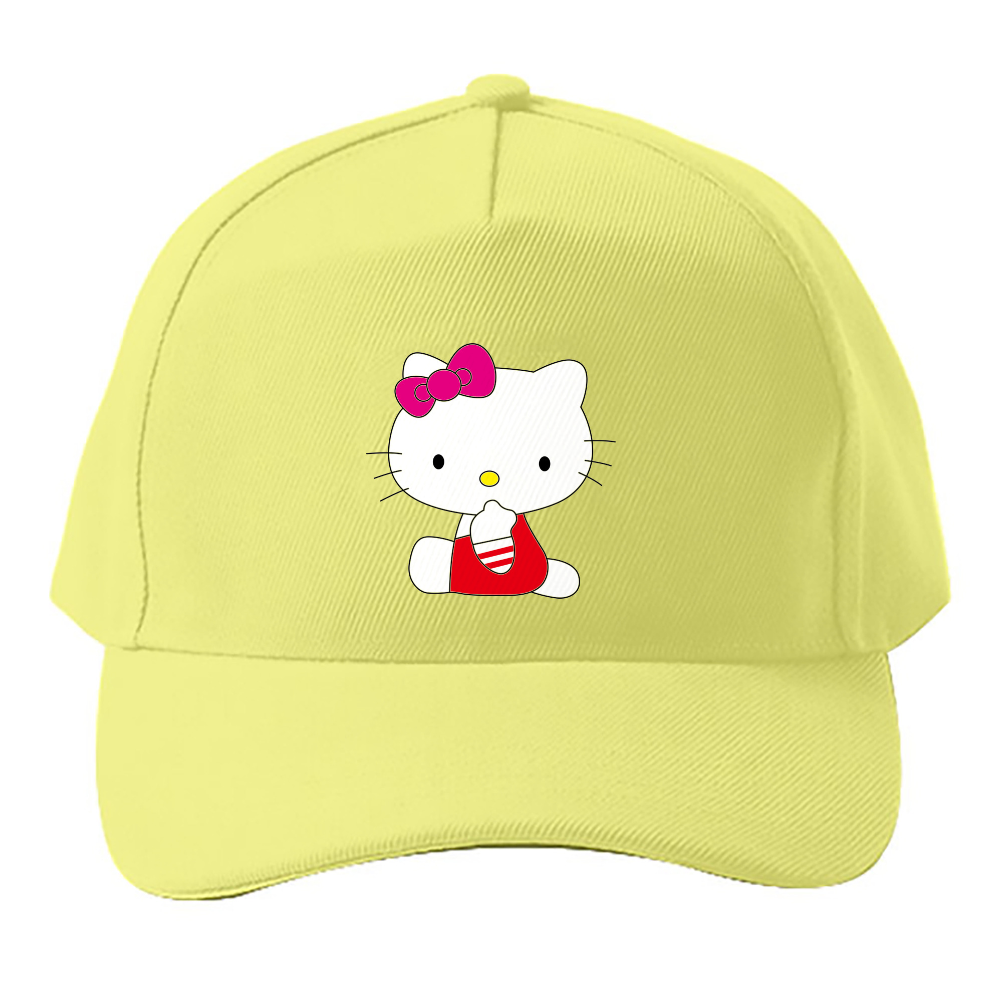 （画像用） Hello Kitty ハローキティ ベースボールキャップ 綿100％ 男女兼用 帽子 スポーツ