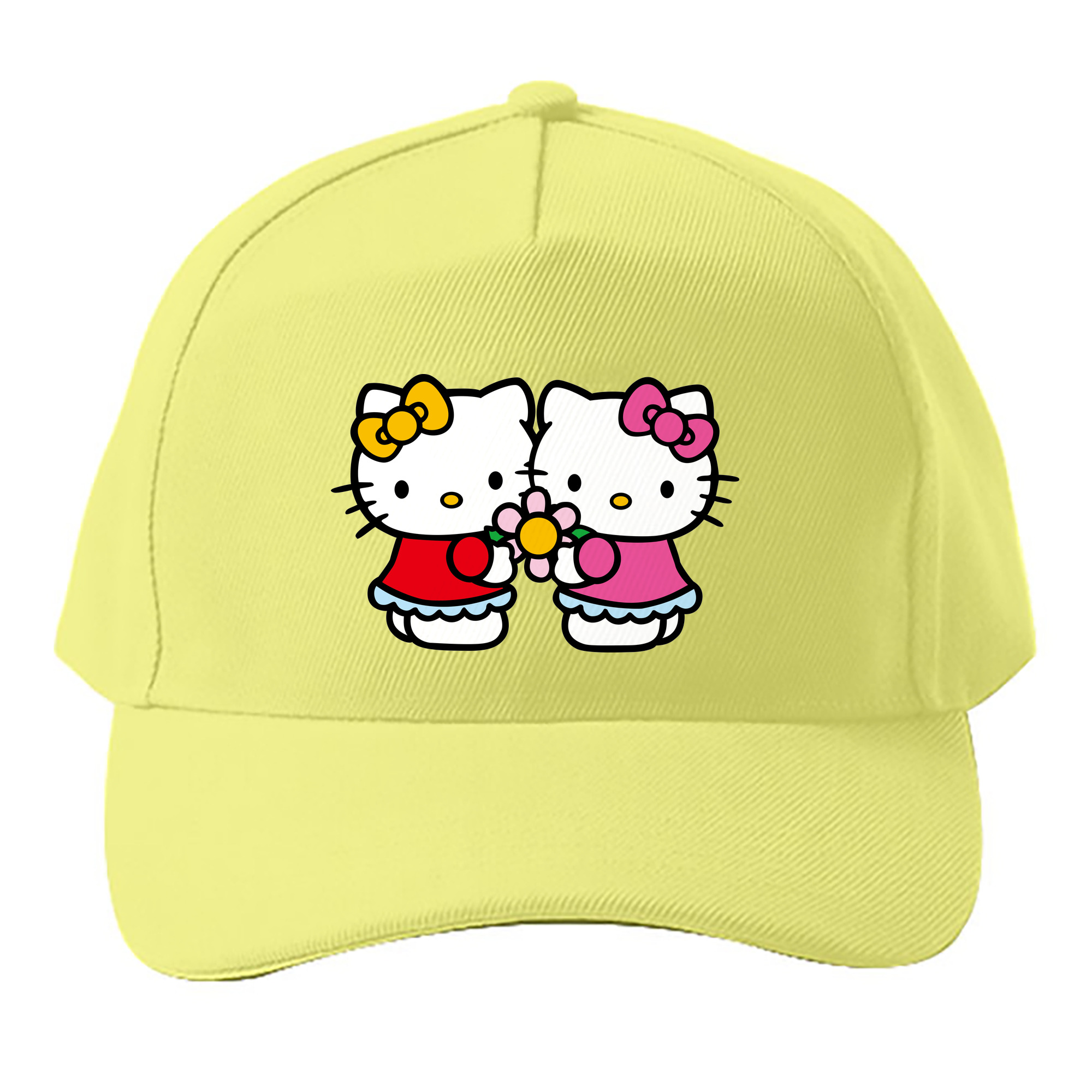 （画像用） Hello Kitty ハローキティ ベースボールキャップ 綿100％ 男女兼用 帽子 スポーツ