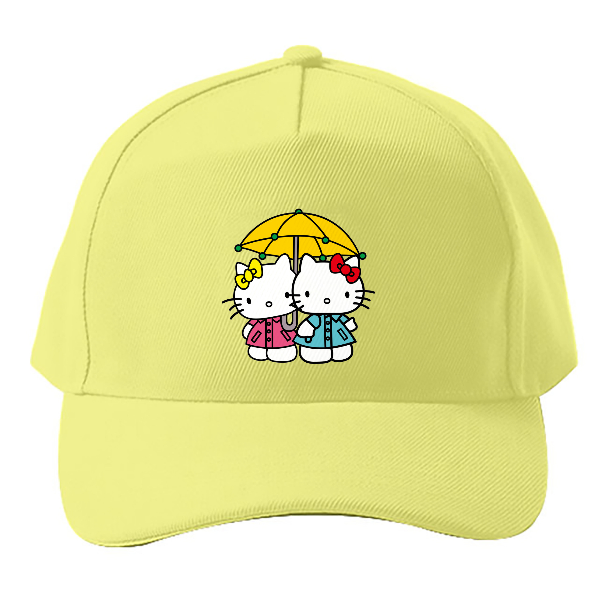 （画像用） Hello Kitty ハローキティ ベースボールキャップ 綿100％ 男女兼用 帽子 スポーツ