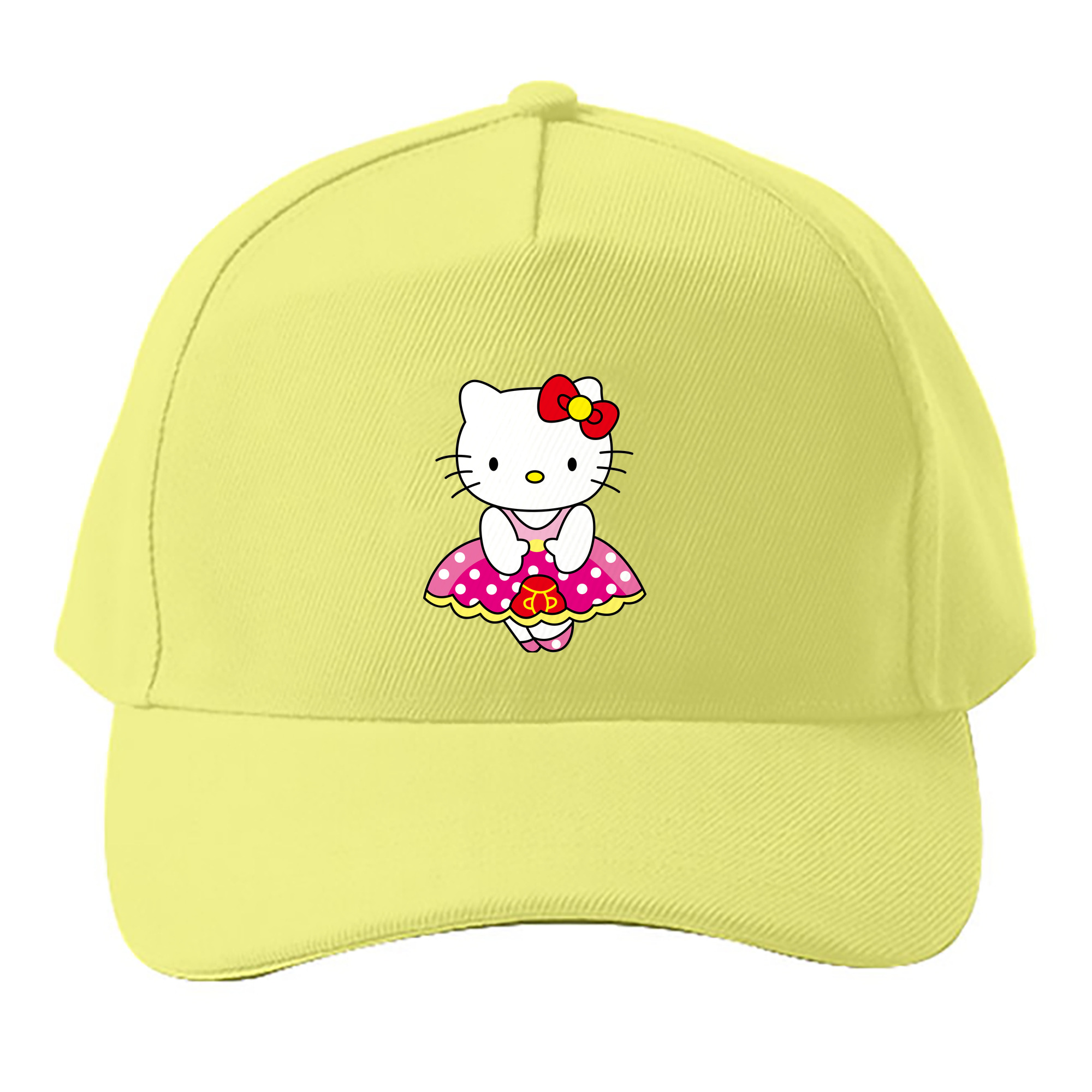 （画像用） Hello Kitty ハローキティ ベースボールキャップ 綿100％ 男女兼用 帽子 スポーツ